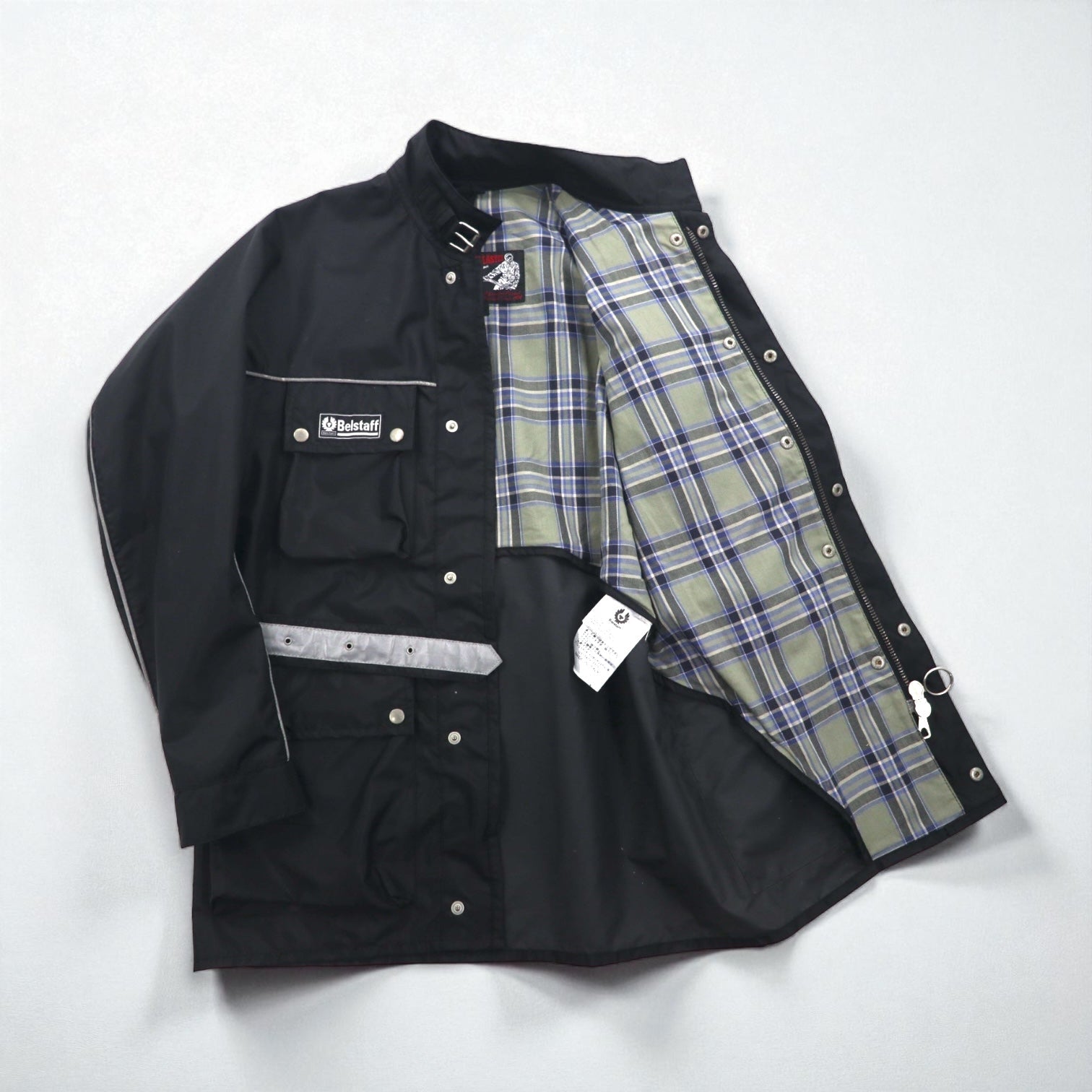 BELSTAFF イタリア製 ツアーマスター モーターサイクル ライダースジャケット XL ブラック TOUR MASTER 500 ベルト付き