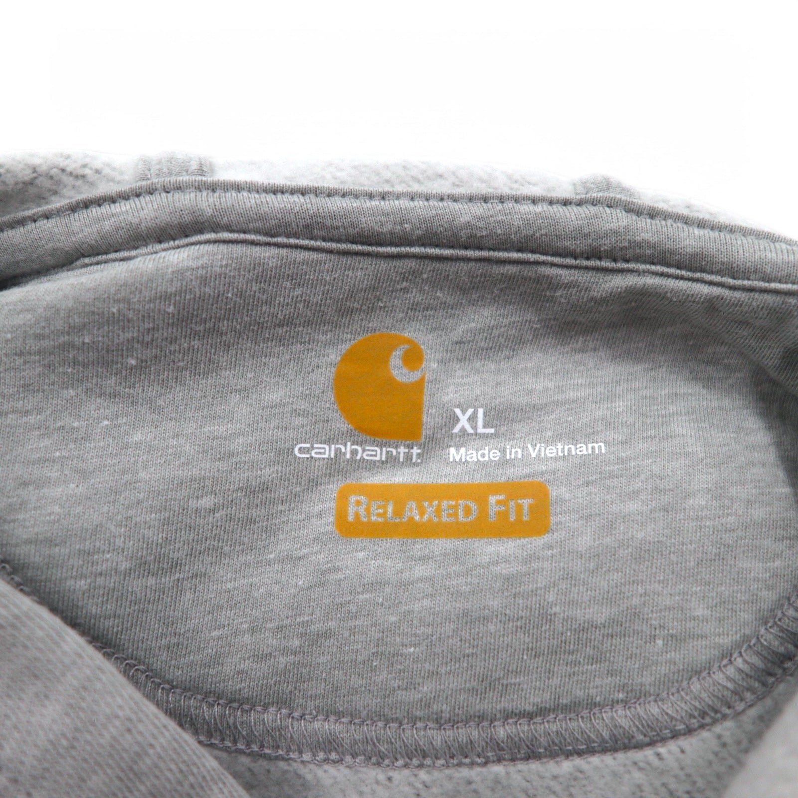 Carhartt Felpa con cappuccio relaxed fit XL grigia in cotone felpata 103453 058 Force Delmont Graphic Hooded Nuova
