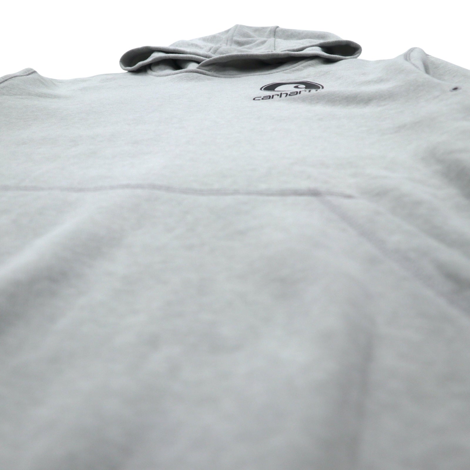 Carhartt Felpa con cappuccio relaxed fit XL grigia in cotone felpata 103453 058 Force Delmont Graphic Hooded Nuova