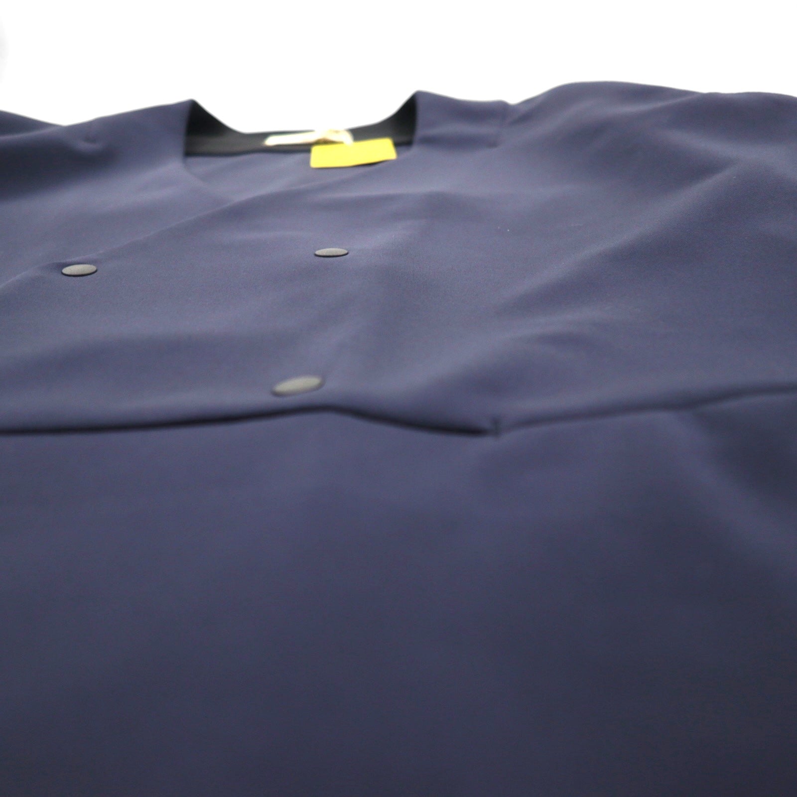 masterkey SONNY giacca senza collo bicolore in maglia doppia M navy nero MK22S-C-13 Prodotto in Giappone Nuovo con etichette