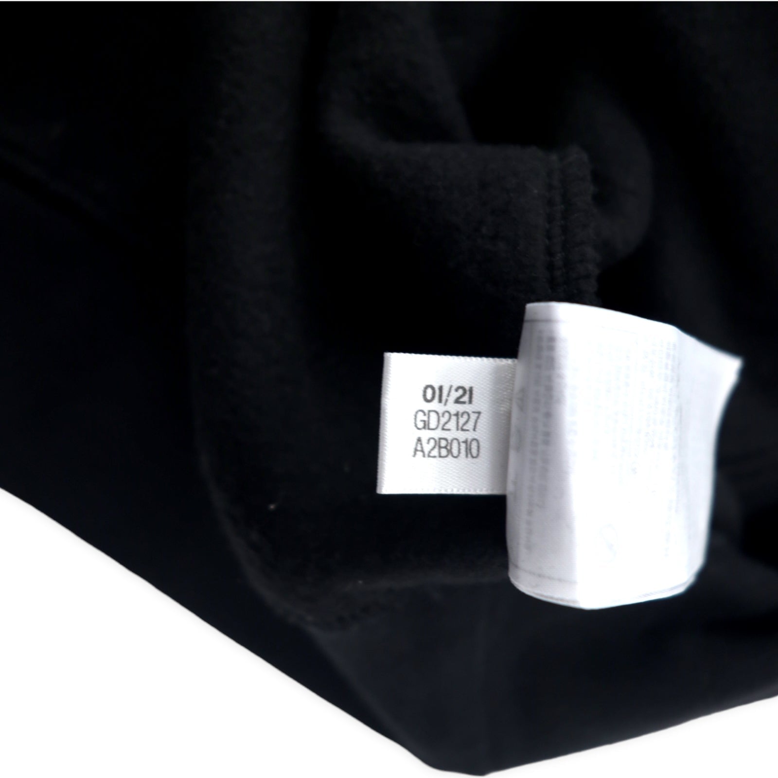 Felpa con cappuccio adidas Originals 3-Stripes Circle 2XL Nera Cotone con logo ricamato a trifoglio Taglia grande GD2127