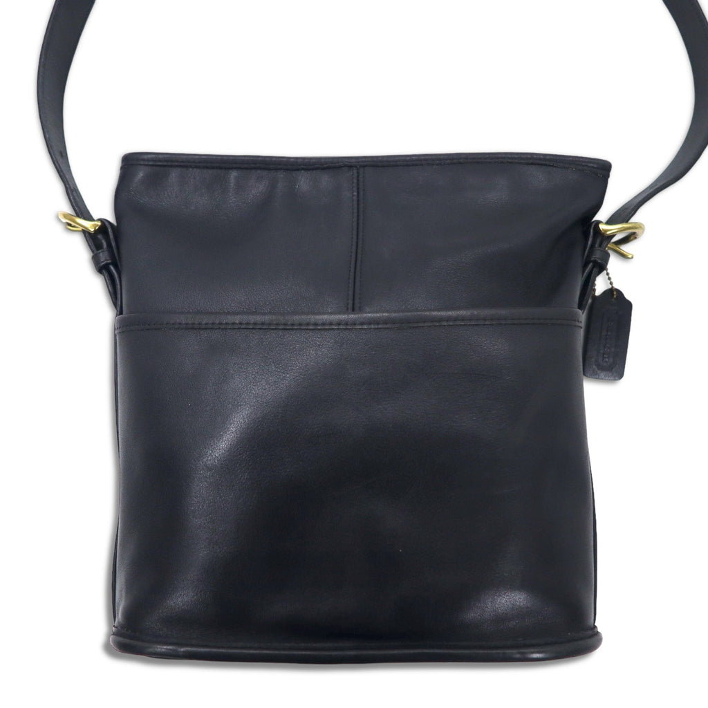 COACH USA製 ショルダーバッグ ブラック グラブタン レザー 牛革 4153