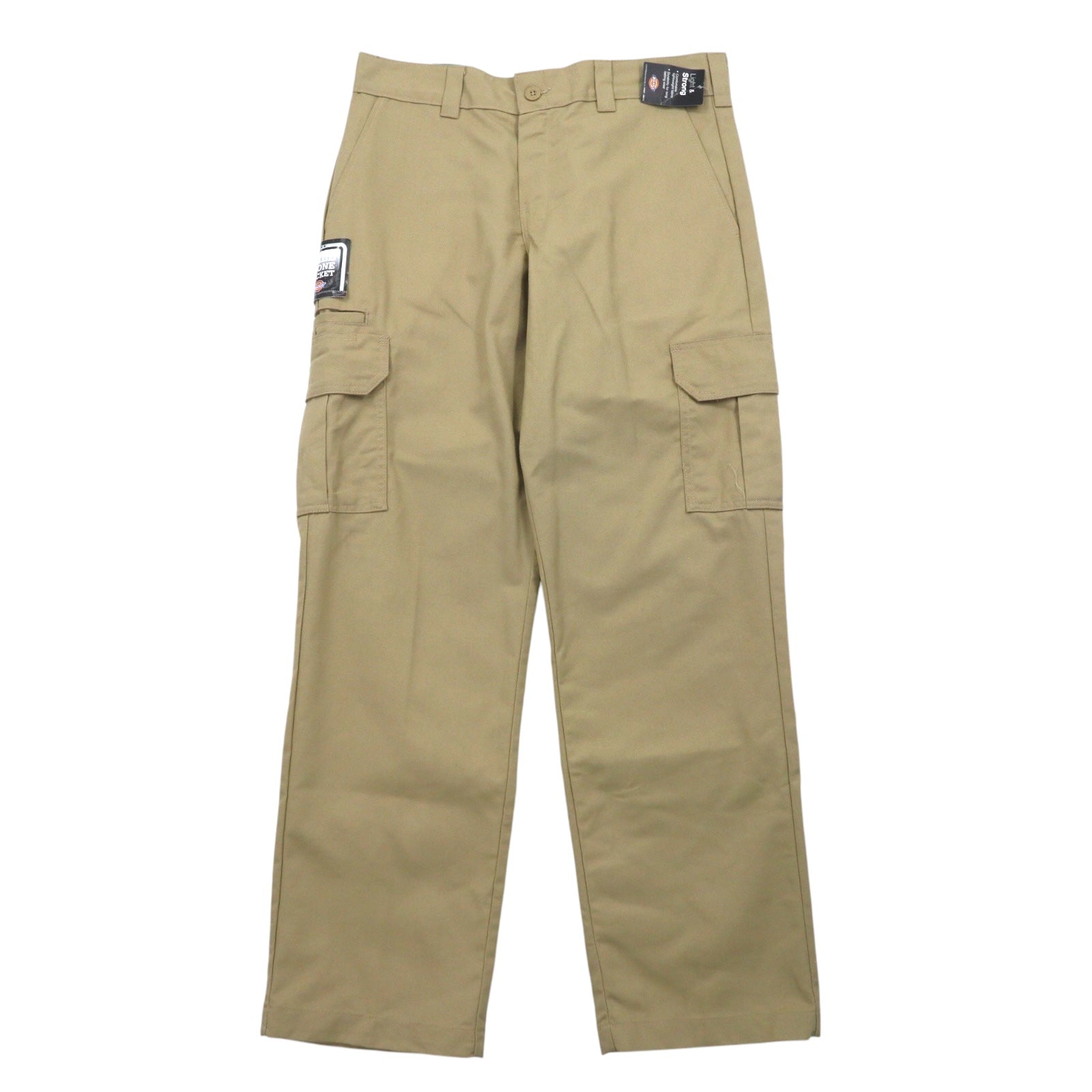 Dickies Pantaloni Chino Work Cargo 32 Beige Poliestere WP8555DS Nuovo con etichette