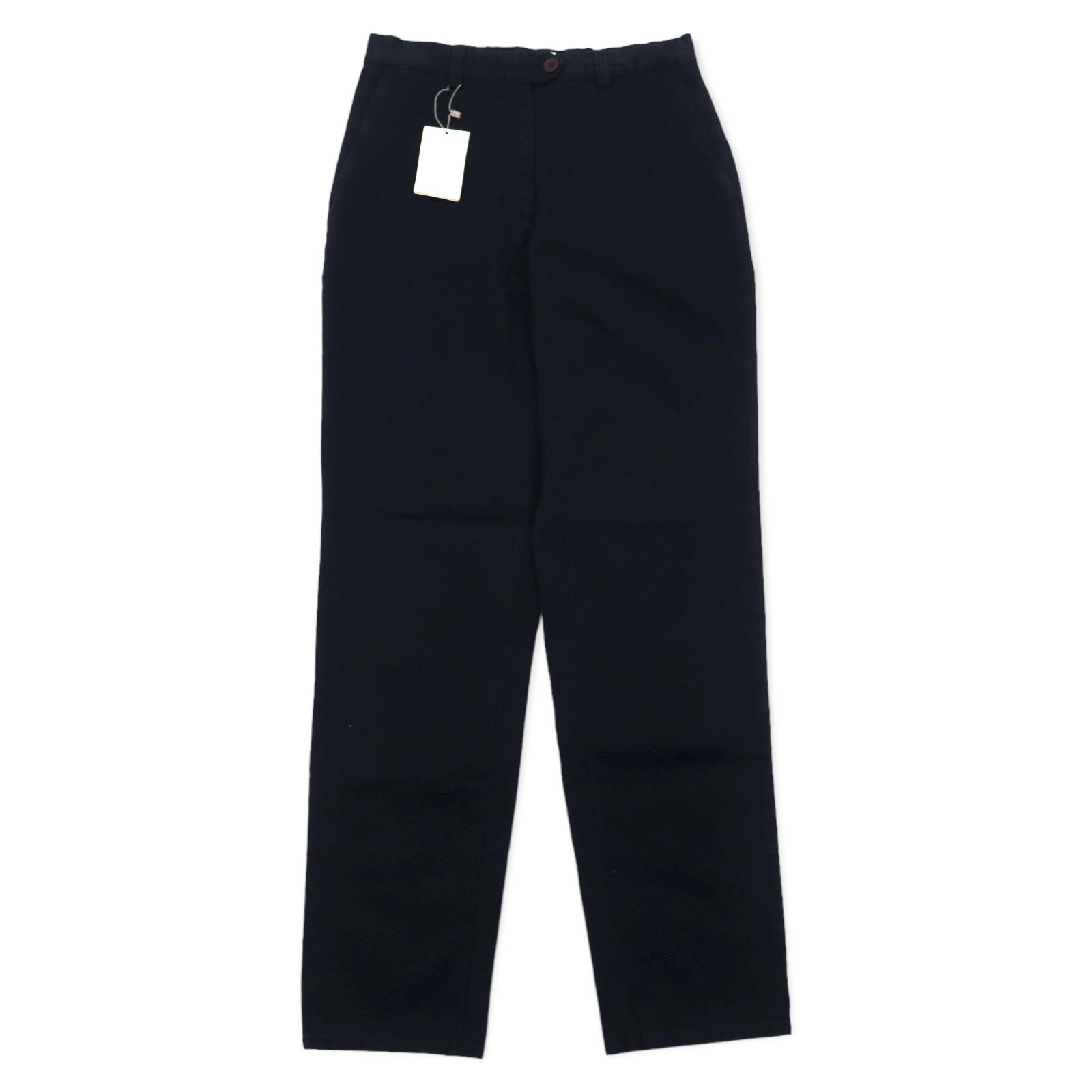 ARMANI JEANS イタリア製 テーパードパンツ 44 ブラック コットン 05P29CM PANTALONE 未使用品