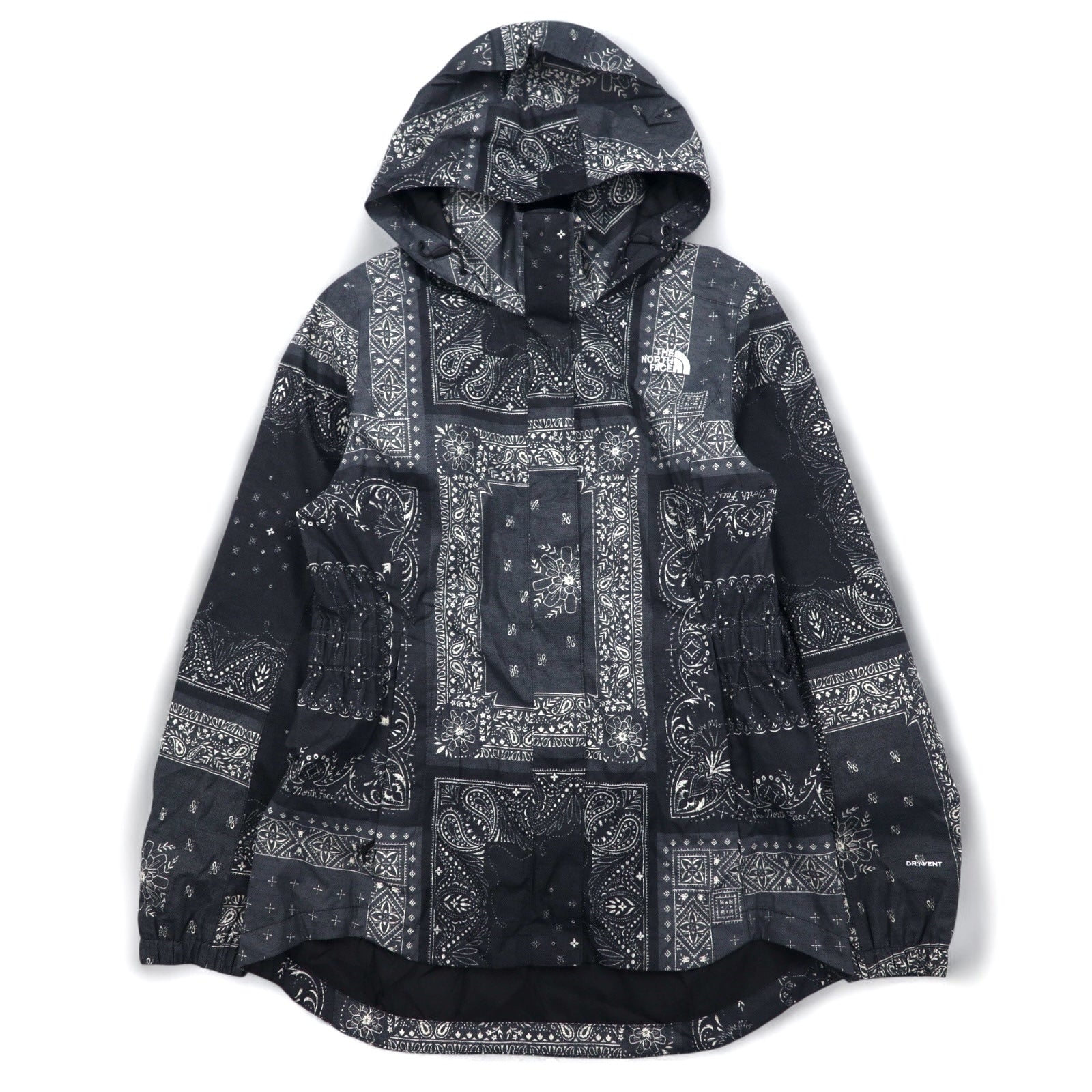 THE NORTH FACE RESOLVE PARKA II Giacca a vento M Nera Fantasia Bandana Paisley Poliestere DRYVENT Impermeabile Specifiche USA