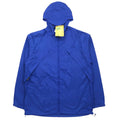 Cabela's mountain parka shell parka M blu nylon ripiegabile nuovo