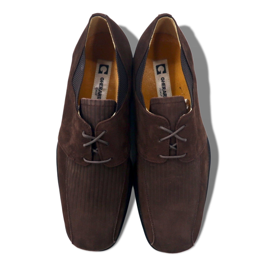 GHERARDINI ITALY Scarpe eleganti in pelle scamosciata 26.5 cm Marrone Nuove