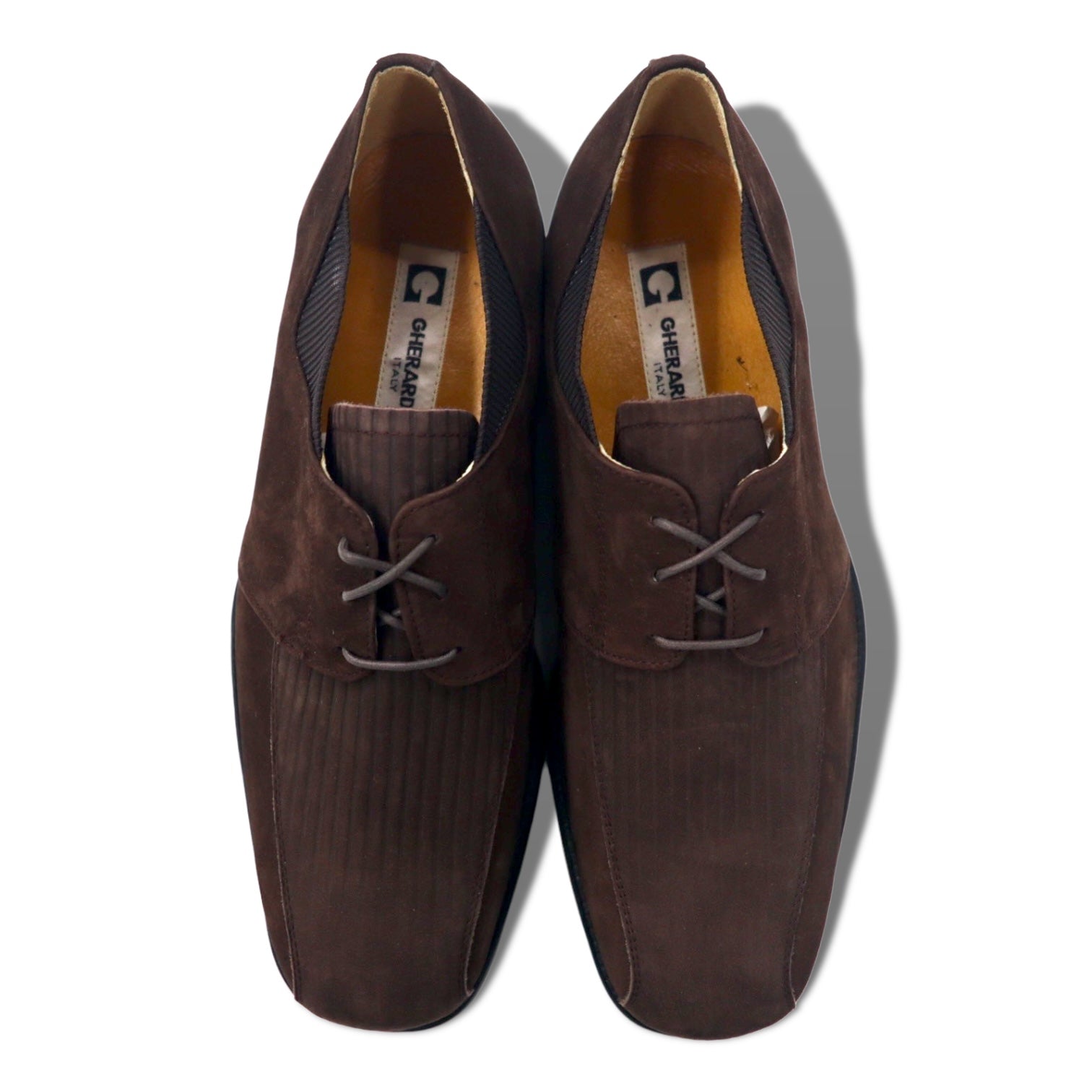 GHERARDINI ITALY Scarpe eleganti in pelle scamosciata 26.5 cm Marrone Nuove