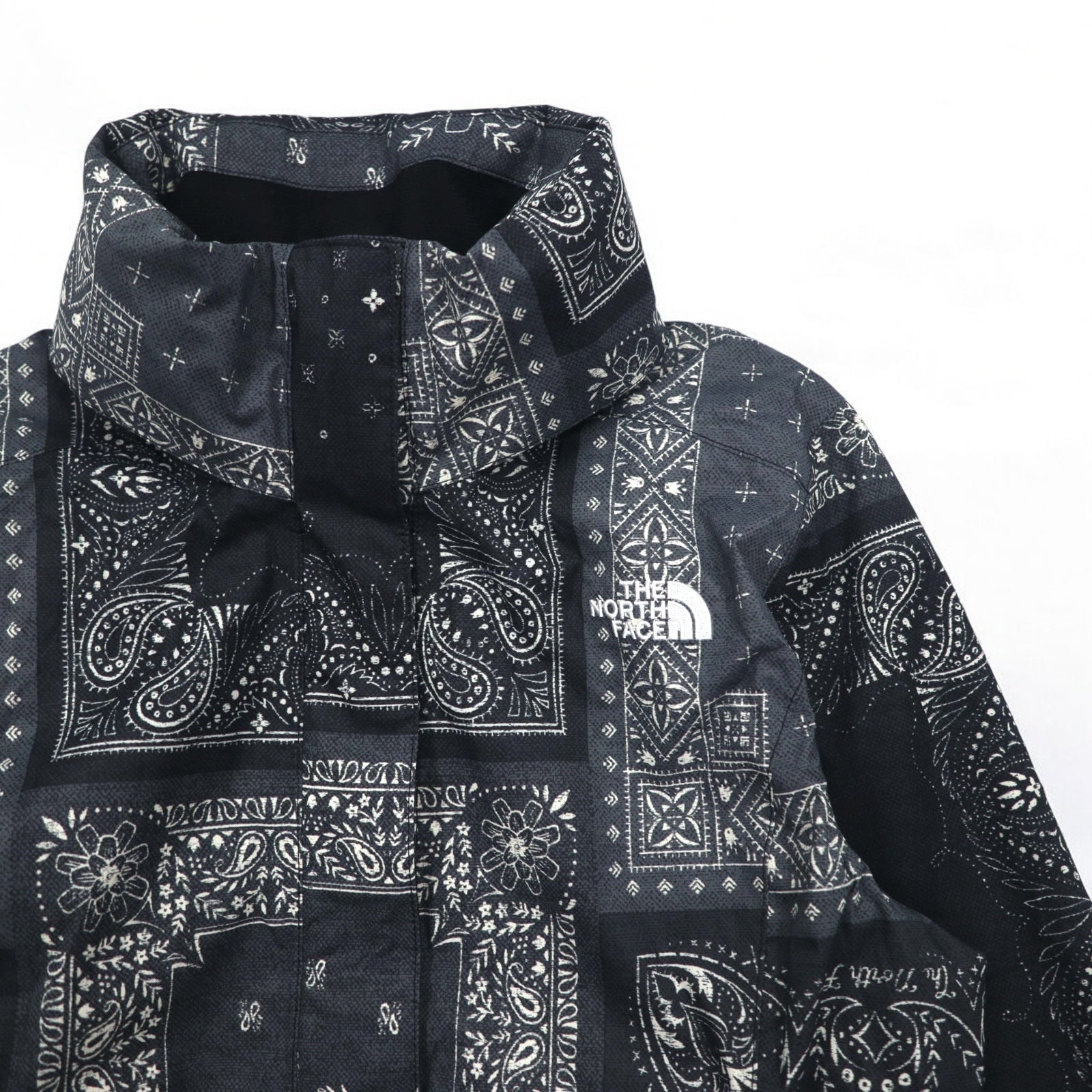 THE NORTH FACE RESOLVE PARKA II Giacca a vento M Nera Fantasia Bandana Paisley Poliestere DRYVENT Impermeabile Specifiche USA