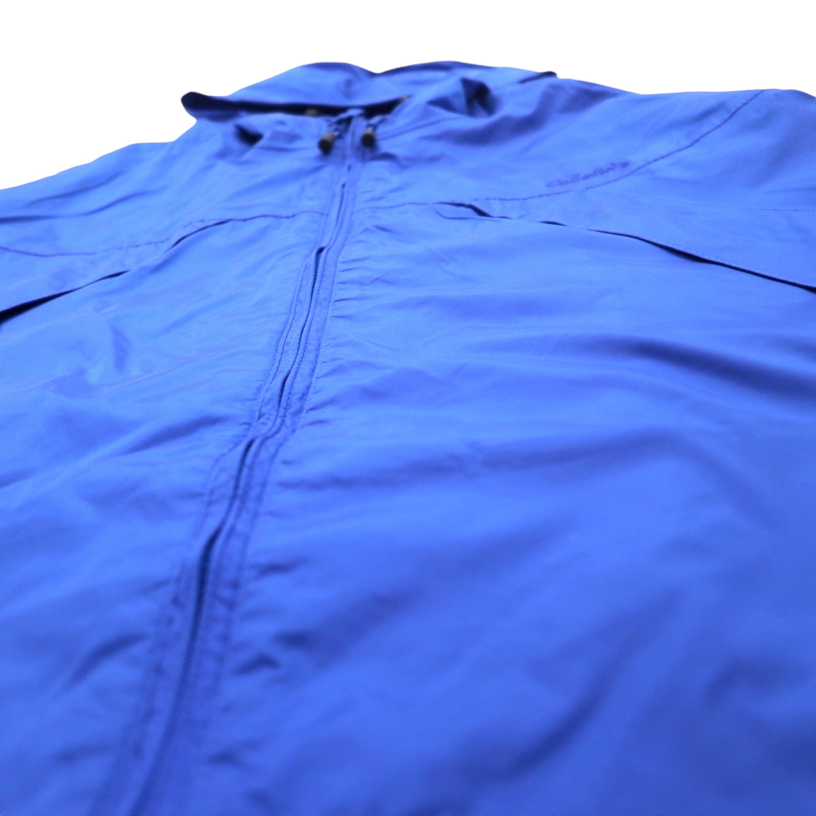 Cabela's mountain parka shell parka M blu nylon ripiegabile nuovo