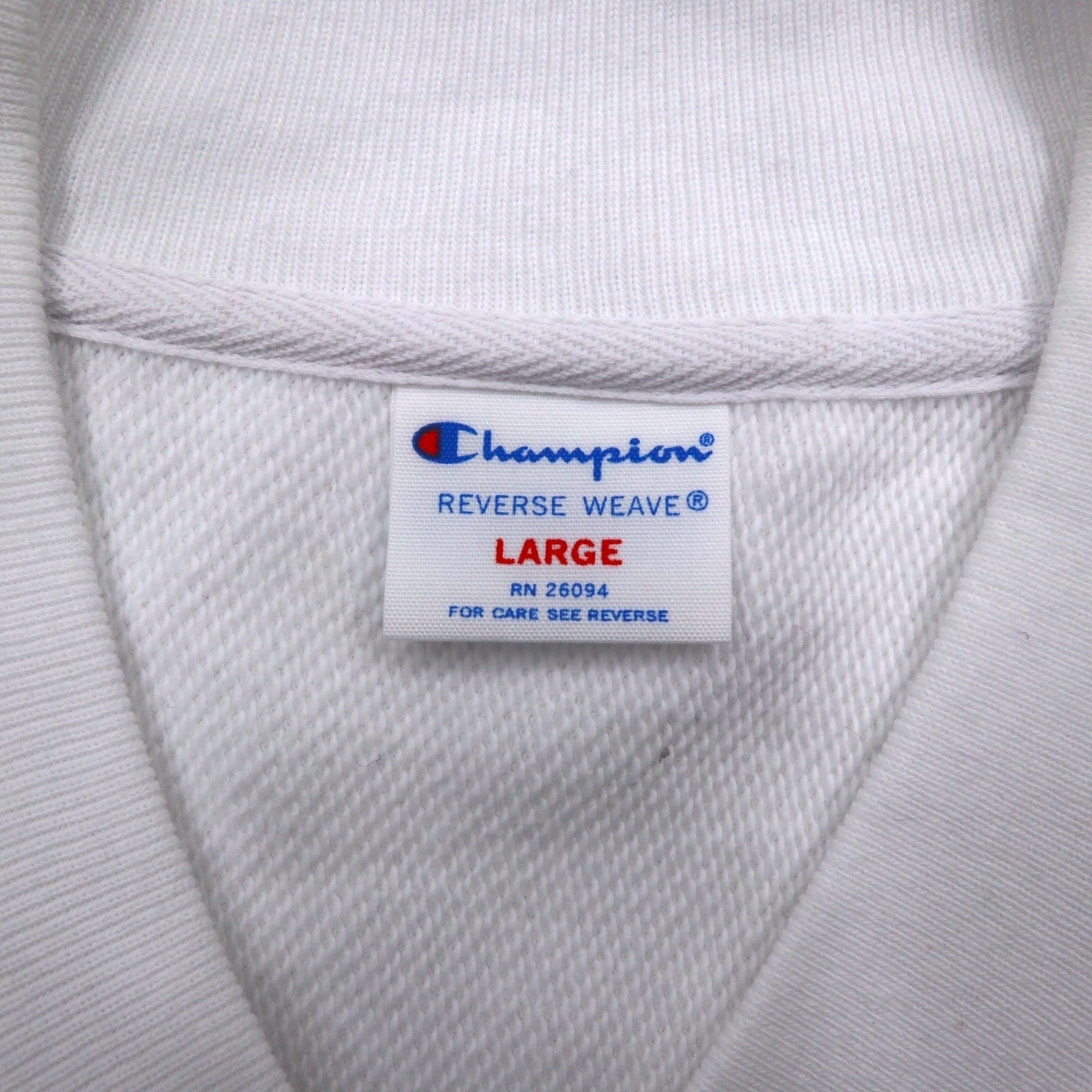 Champion Reverse Weave - Giacca full zip in felpa, taglia L, colore bianco, modello C8-P019