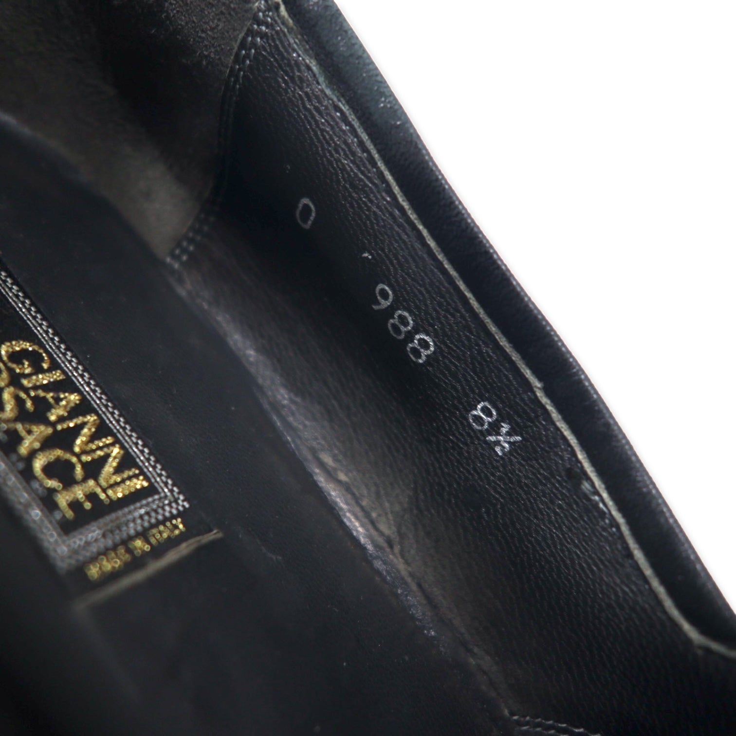 GIANNI VERSACE Mocassini Made in Italy 26.5 cm Pelle Nera Medusa