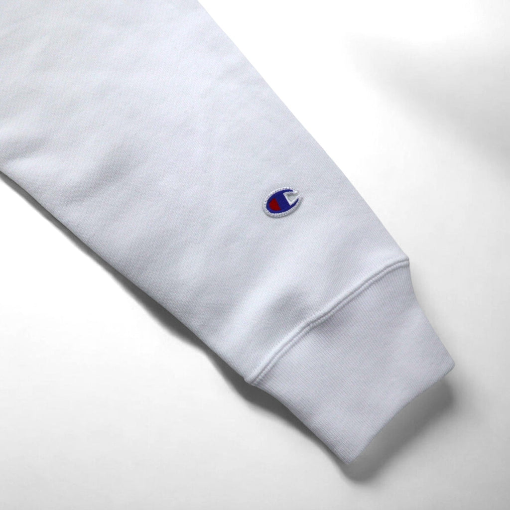 Champion Reverse Weave - Giacca full zip in felpa, taglia L, colore bianco, modello C8-P019