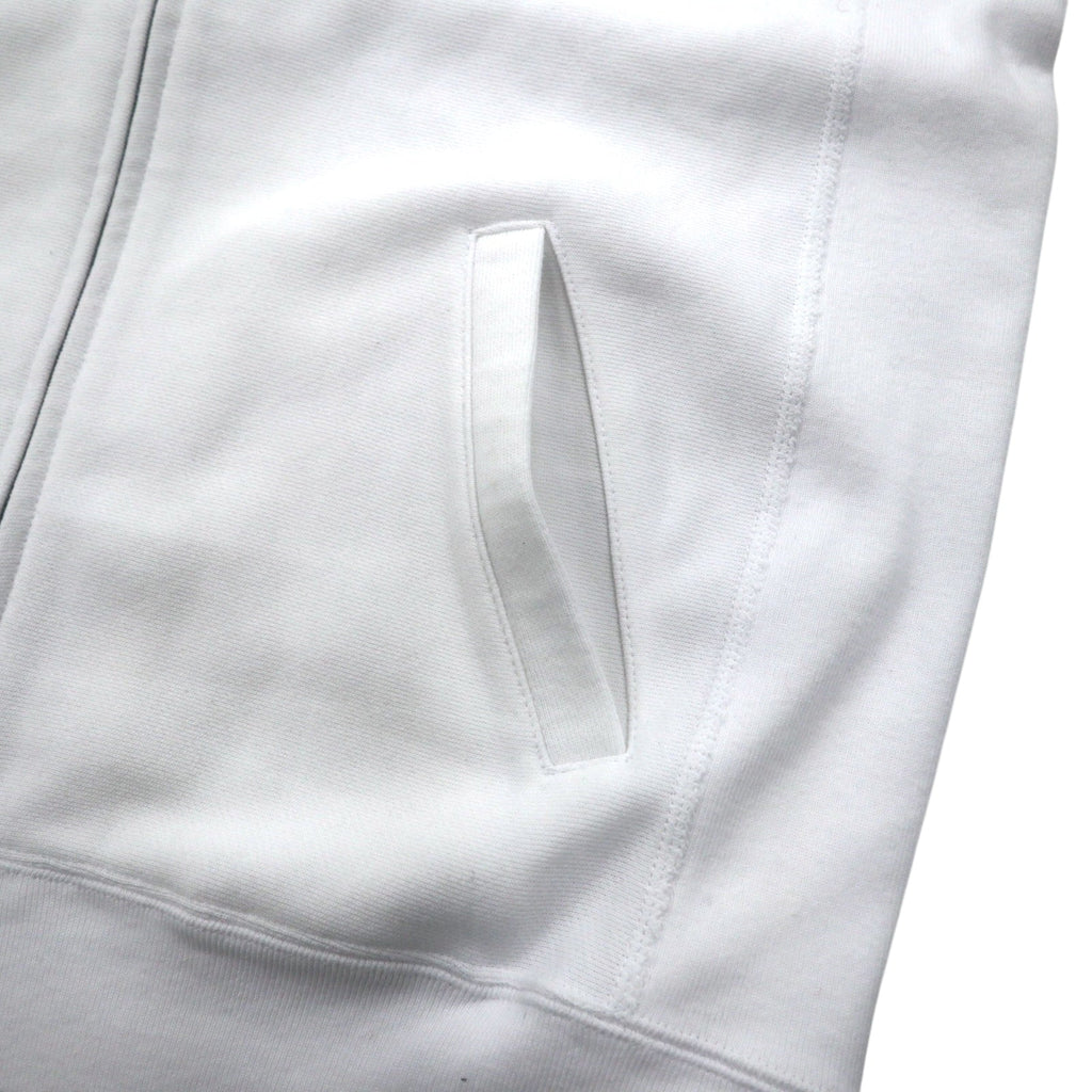 Champion Reverse Weave - Giacca full zip in felpa, taglia L, colore bianco, modello C8-P019