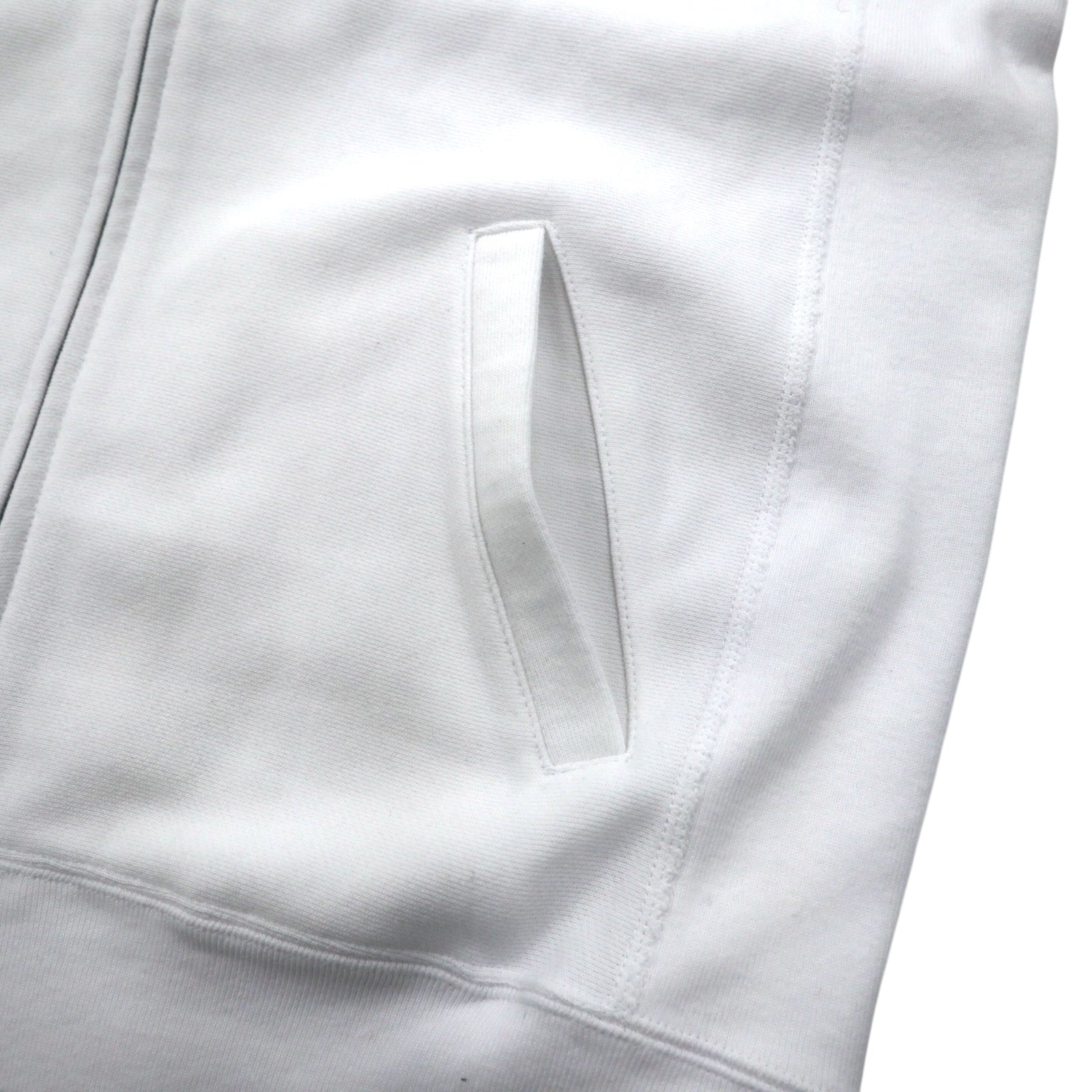 Champion Reverse Weave - Giacca full zip in felpa, taglia L, colore bianco, modello C8-P019