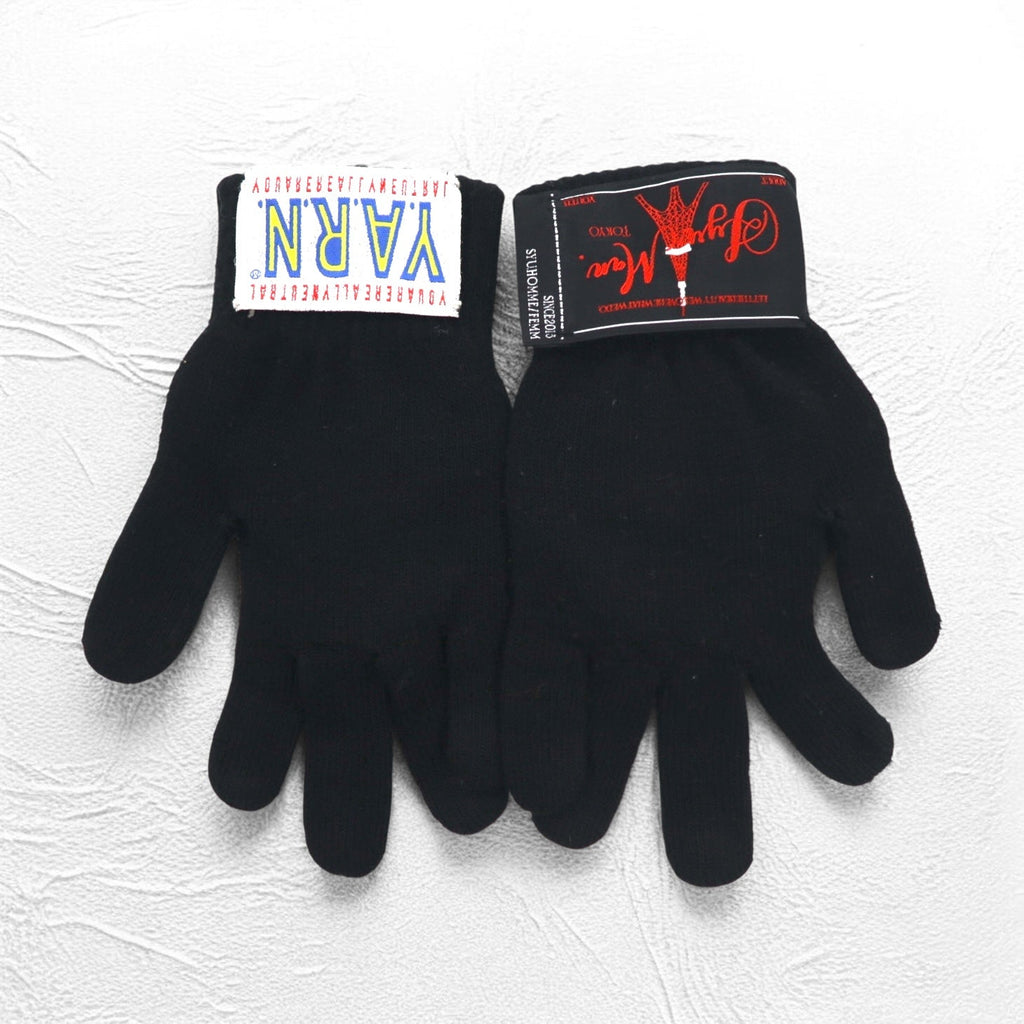 SYUMAN × Y.A.R.N. 23AW Guanti in maglia Hand knitting Gloves Guanti Teschio Croce