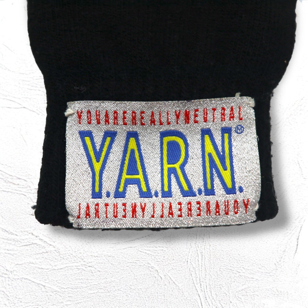 SYUMAN × Y.A.R.N. 23AW Guanti in maglia Hand knitting Gloves Guanti Teschio Croce