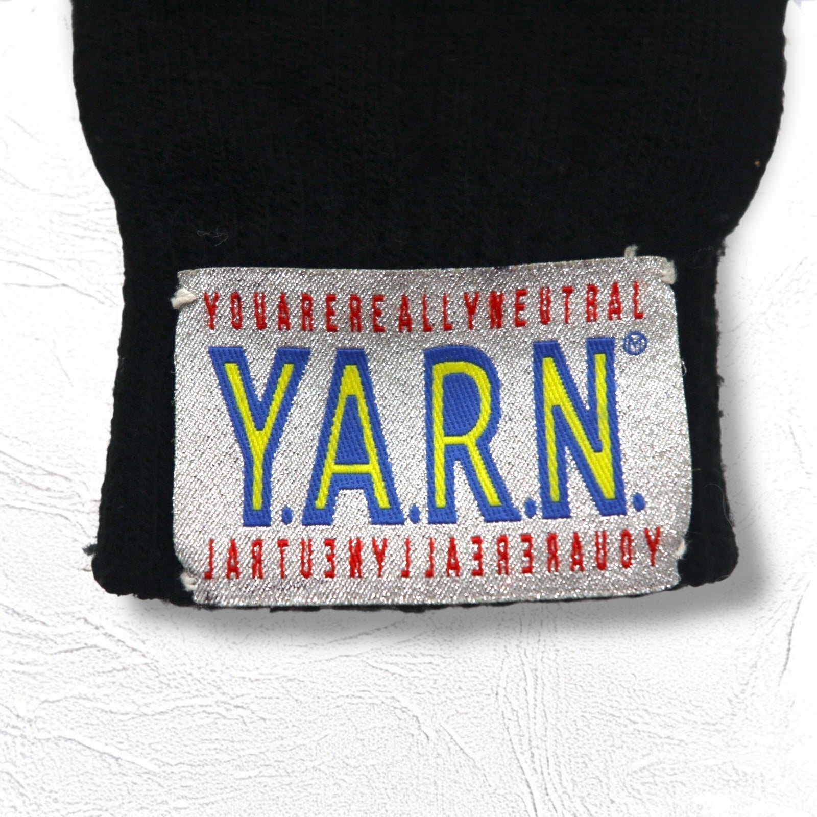 SYUMAN × Y.A.R.N. 23AW Guanti in maglia Hand knitting Gloves Guanti Teschio Croce