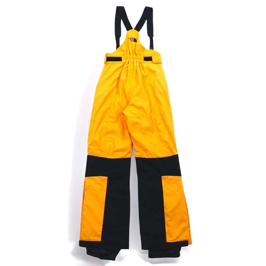 THE NORTH FACE anni '90 Extreme Overall Tuta da sci Pantaloni S Giallo Nylon Bretelle