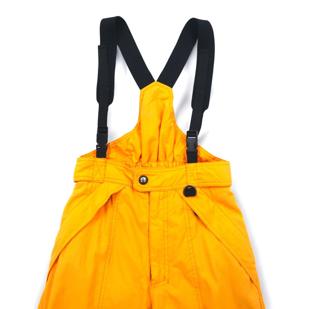 THE NORTH FACE anni '90 Extreme Overall Tuta da sci Pantaloni S Giallo Nylon Bretelle