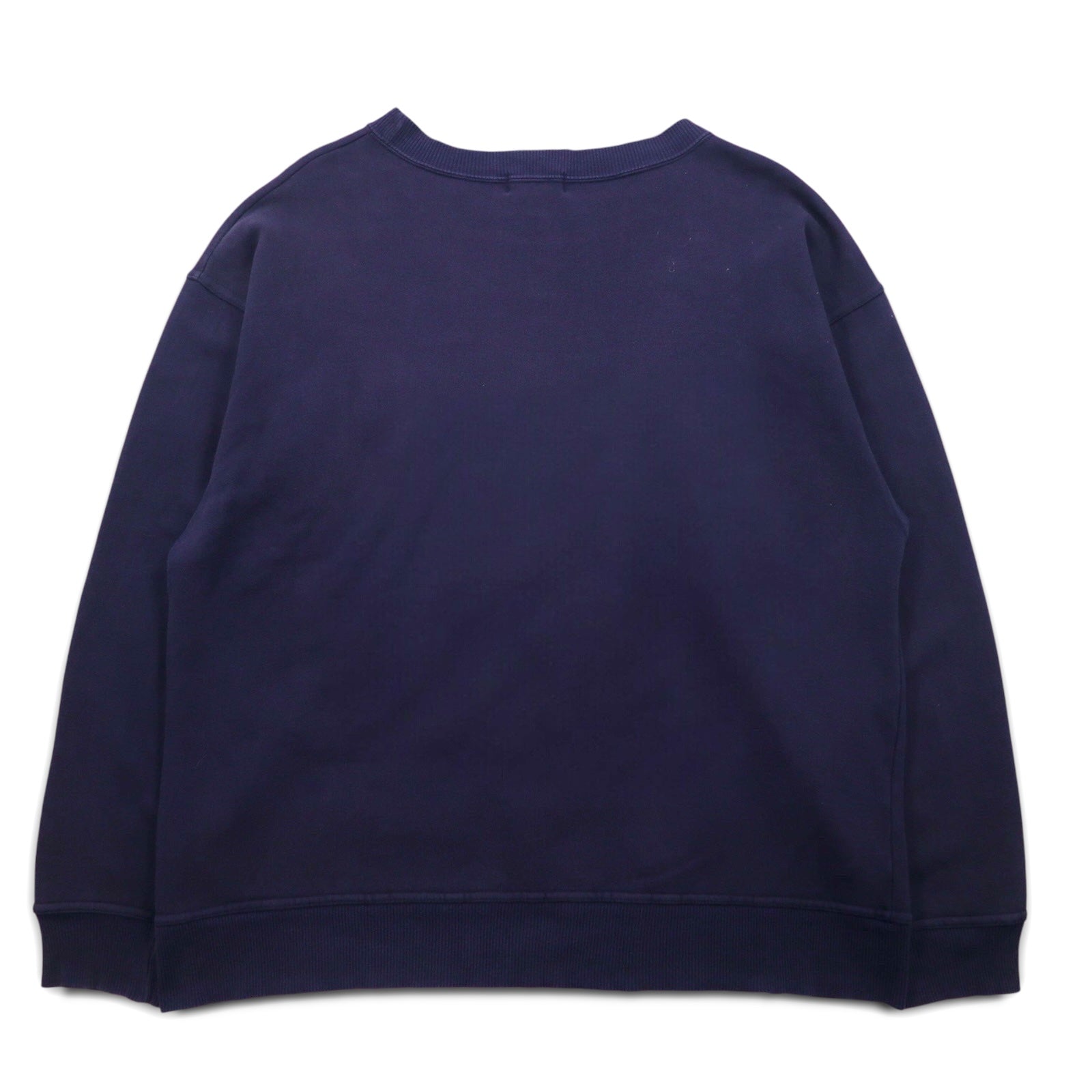 FILA Canada Anni '90 College Logo Felpa L Blu Navy Cotone Stampa