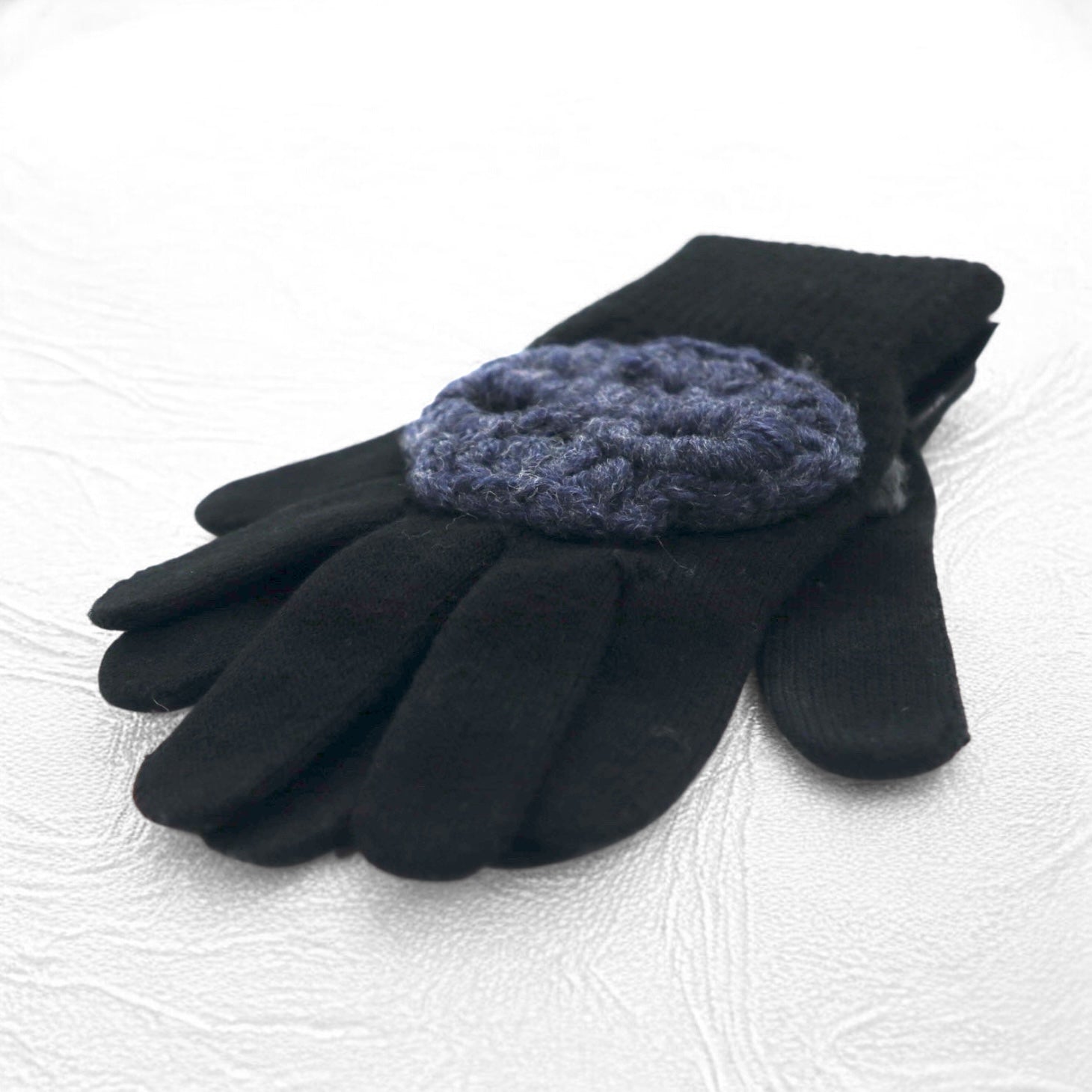 SYUMAN × Y.A.R.N. 23AW Guanti in maglia Hand knitting Gloves Guanti Teschio Croce