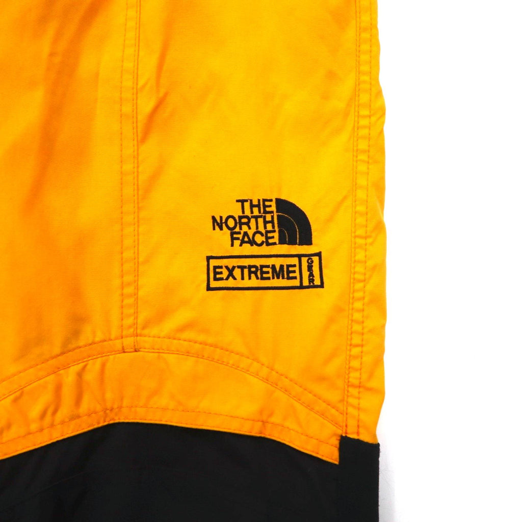 THE NORTH FACE anni '90 Extreme Overall Tuta da sci Pantaloni S Giallo Nylon Bretelle