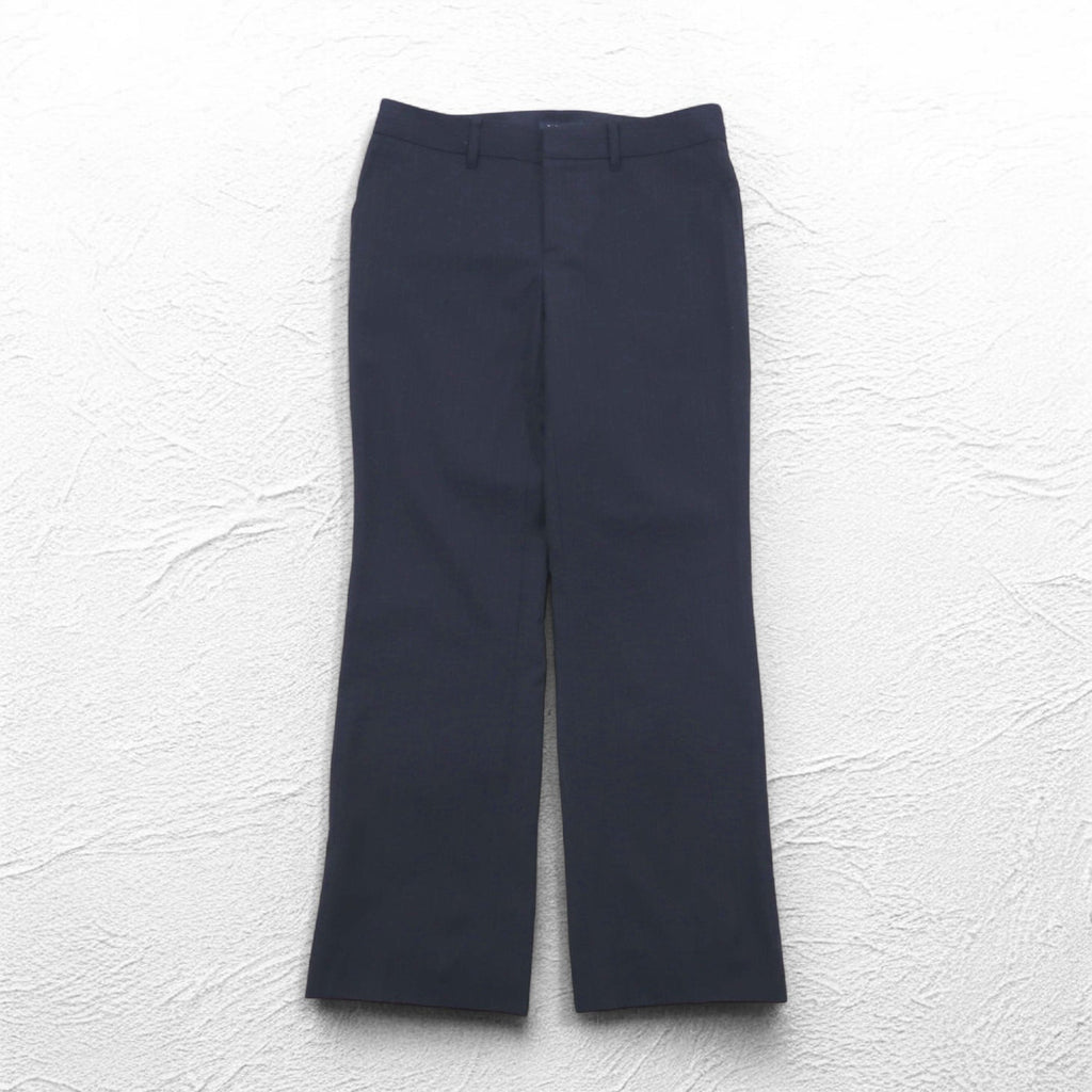BURBERRY Pantaloni a sigaretta M Blu navy Gessato Lana Fabbricato in Giappone