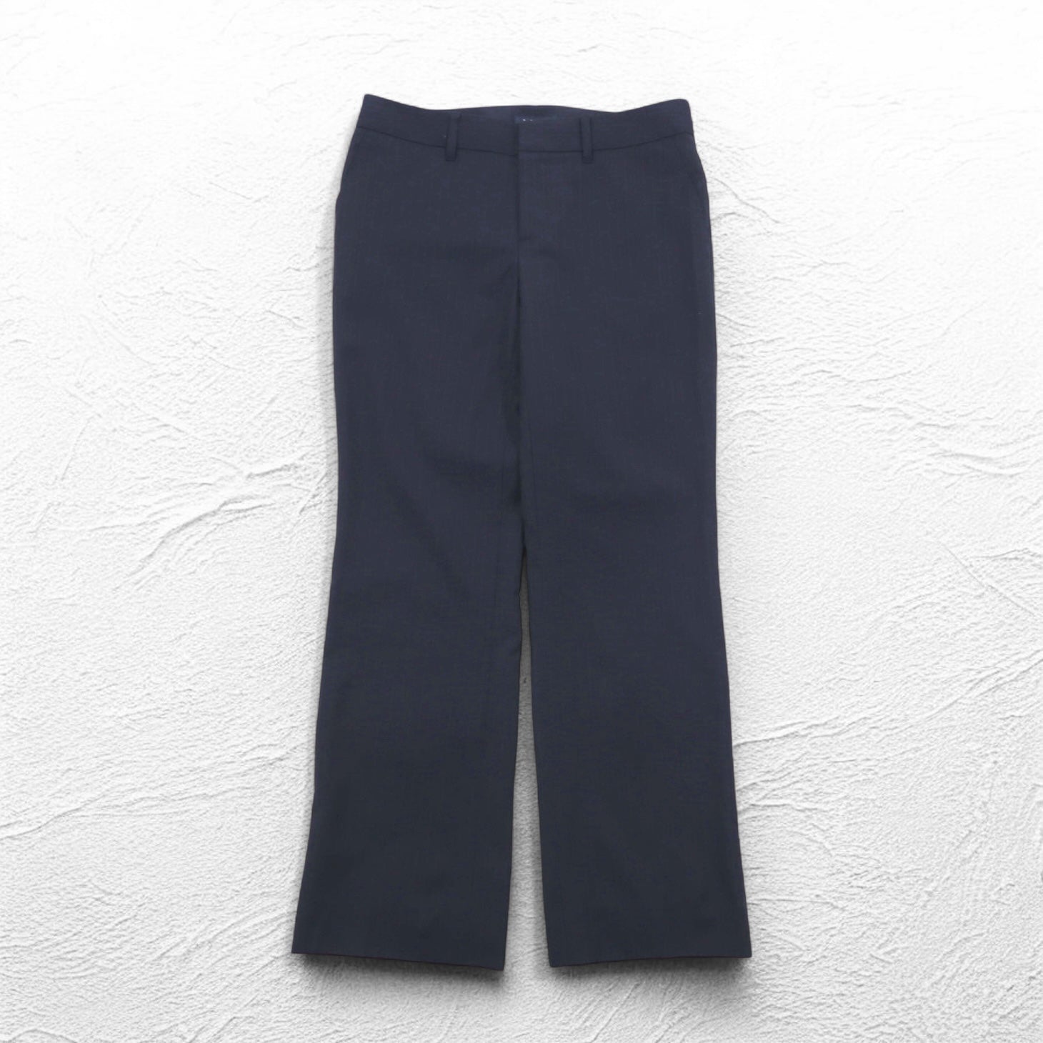 BURBERRY Pantaloni a sigaretta M Blu navy Gessato Lana Fabbricato in Giappone