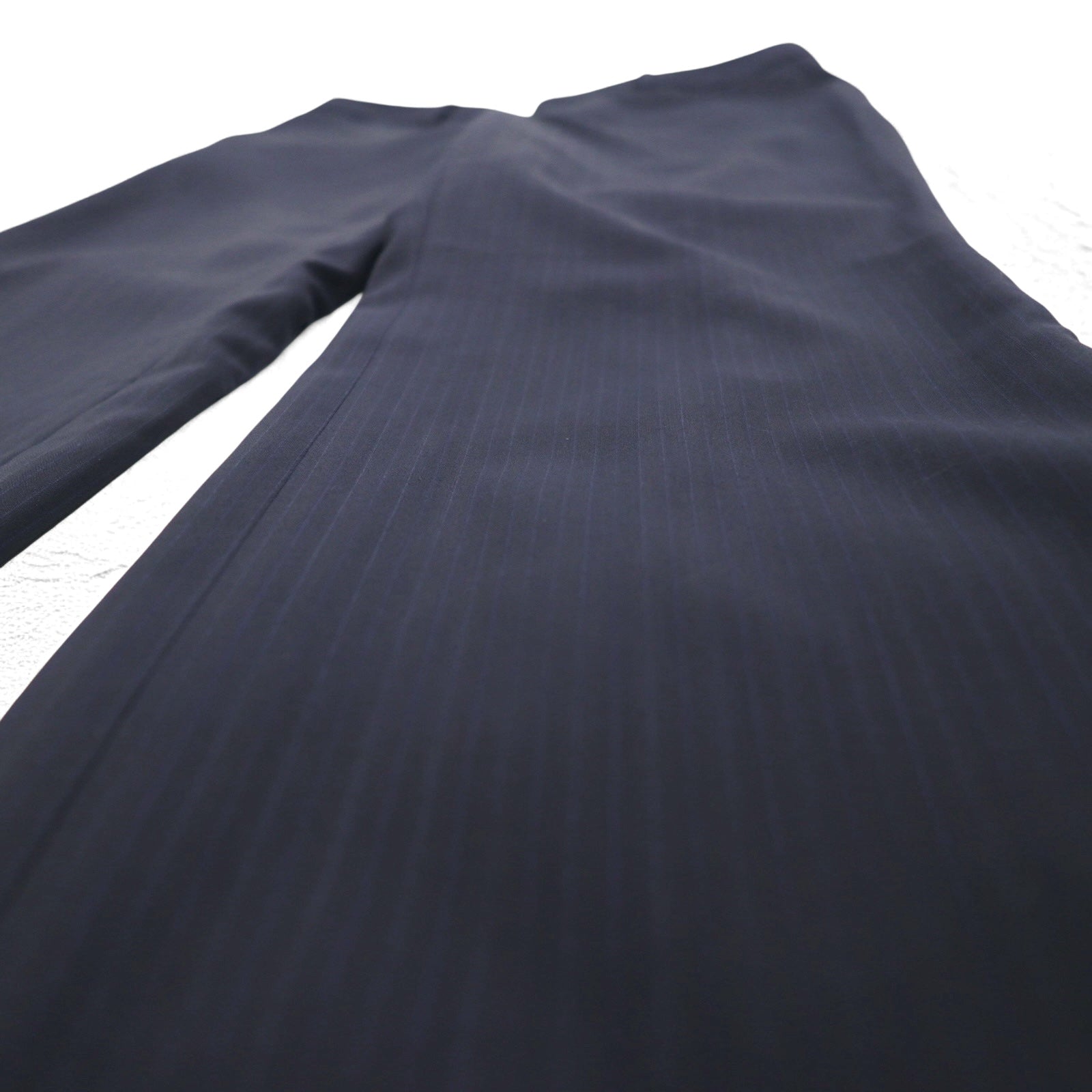BURBERRY Pantaloni a sigaretta M Blu navy Gessato Lana Fabbricato in Giappone