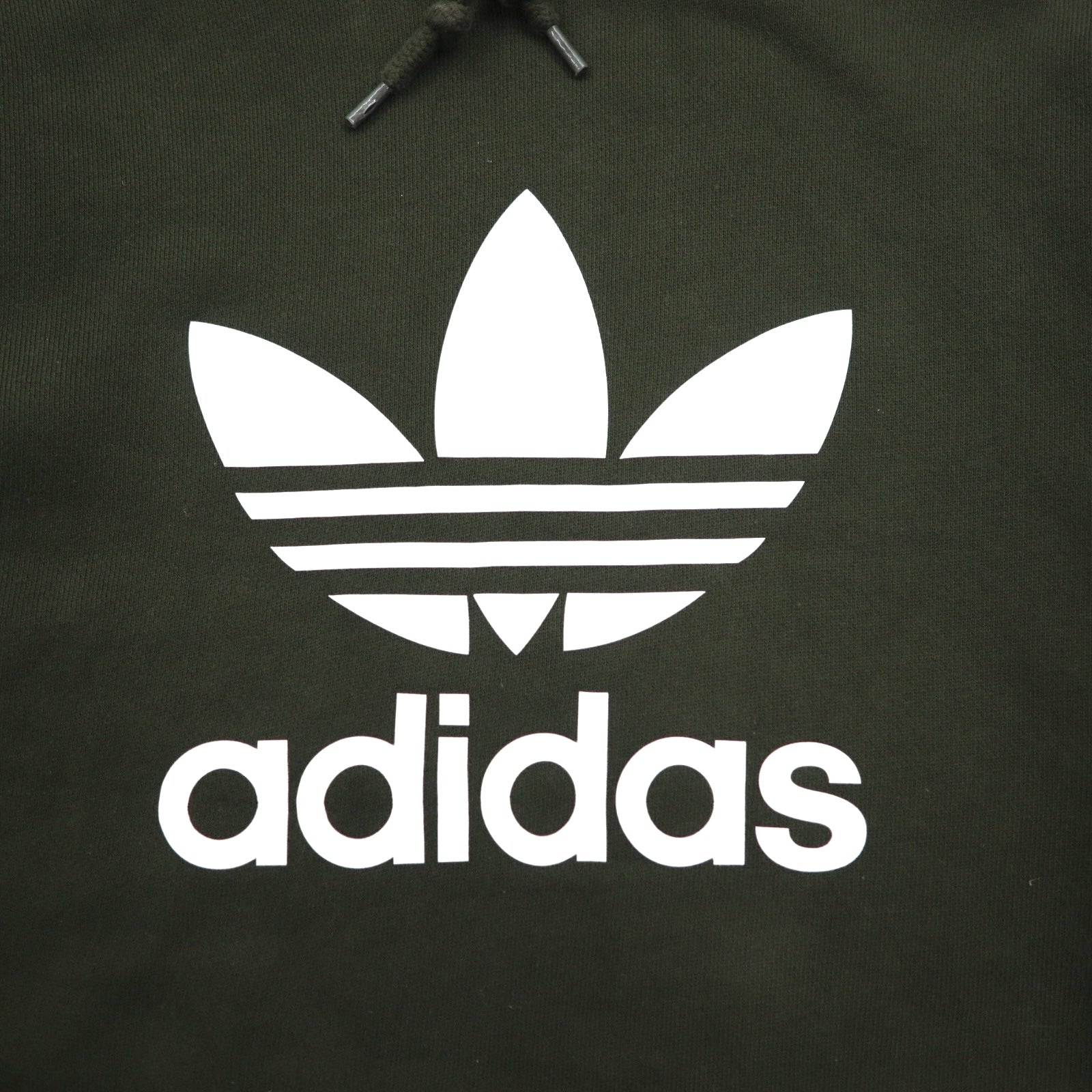 adidas originals felpa con cappuccio Trefoil pullover M kaki cotone DT7970