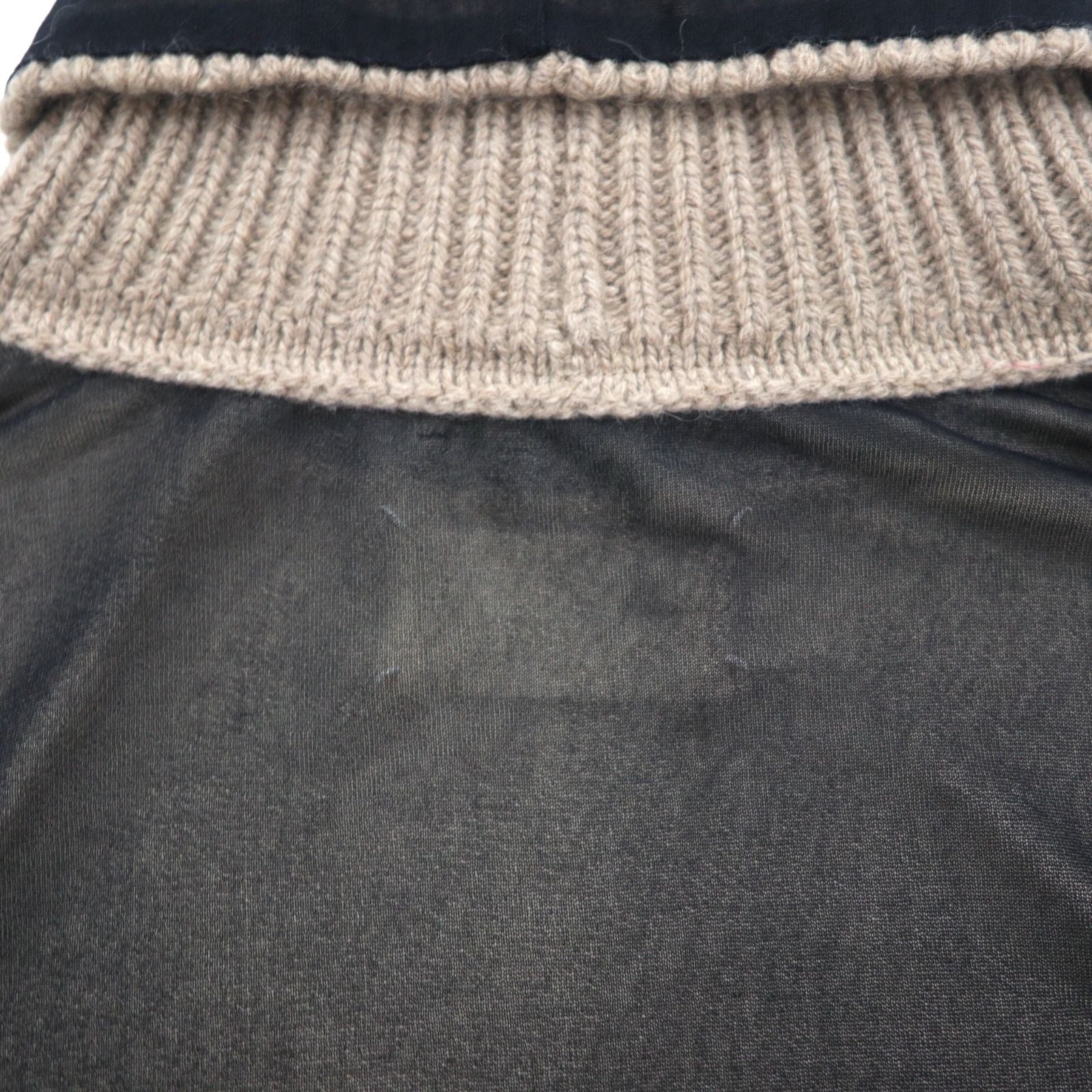 Maison Martin Margiela Dolcevita Top Trasparente Seconda Pelle M Nero Misto Viscosa Cashmere S51GC0286 593-2011 Made in Italy
