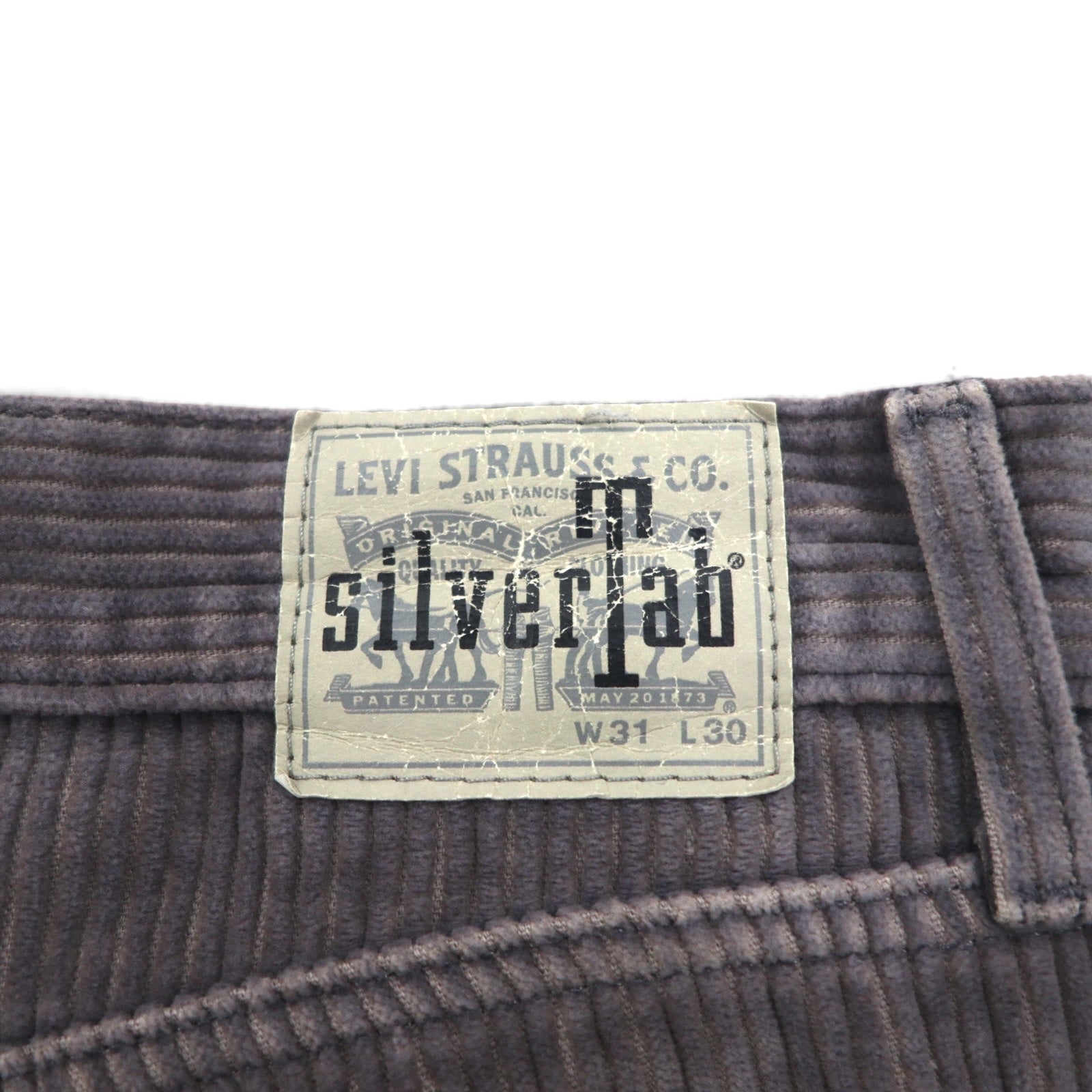 Levi's SILVER TAB 90年代 バギー チノパンツ ワイド コーデュロイパンツ M グレー BAGGY シルバータブ 39290-0007