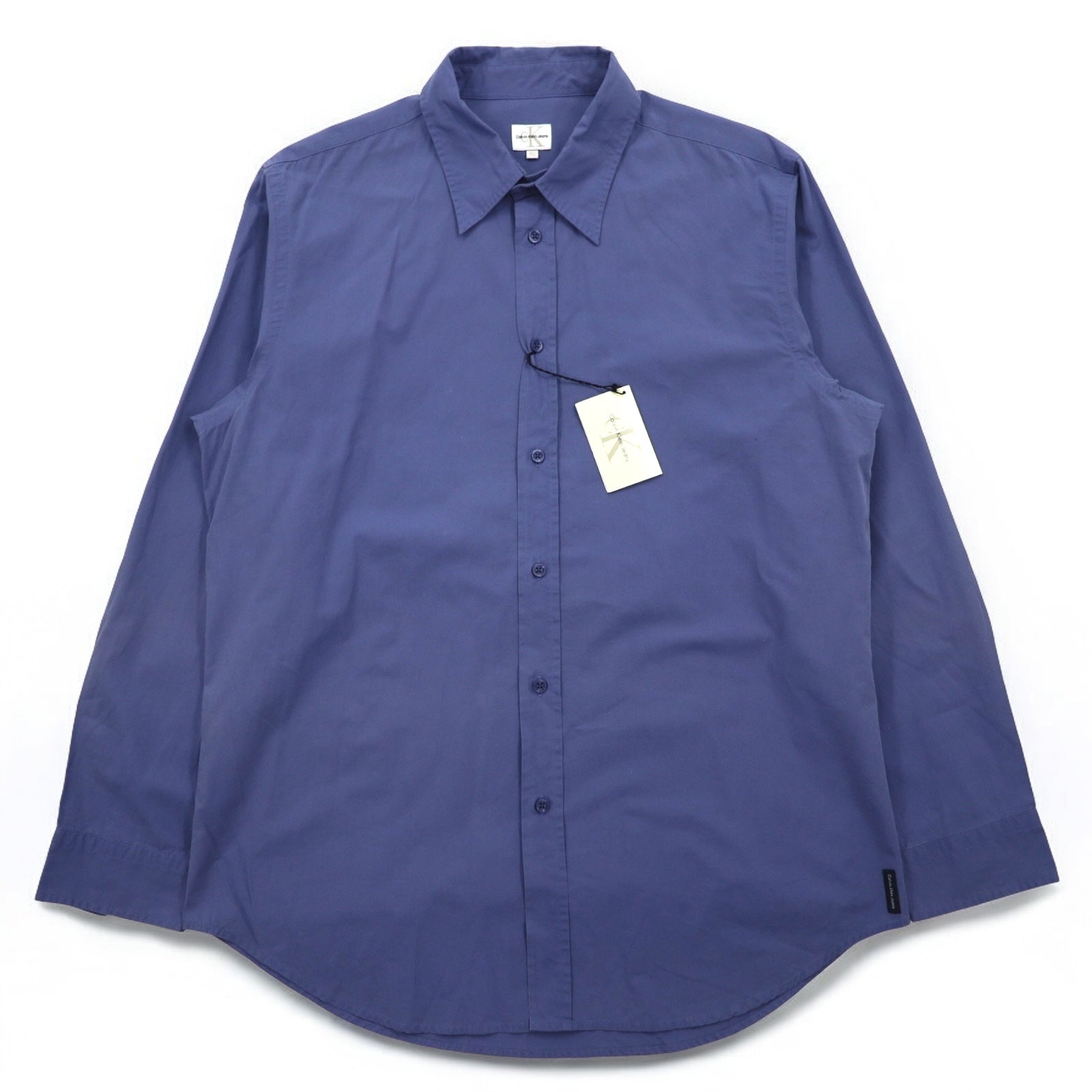 CK Calvin Klein Anni '90 Camicia elegante XL Blu Cotone Mai indossata