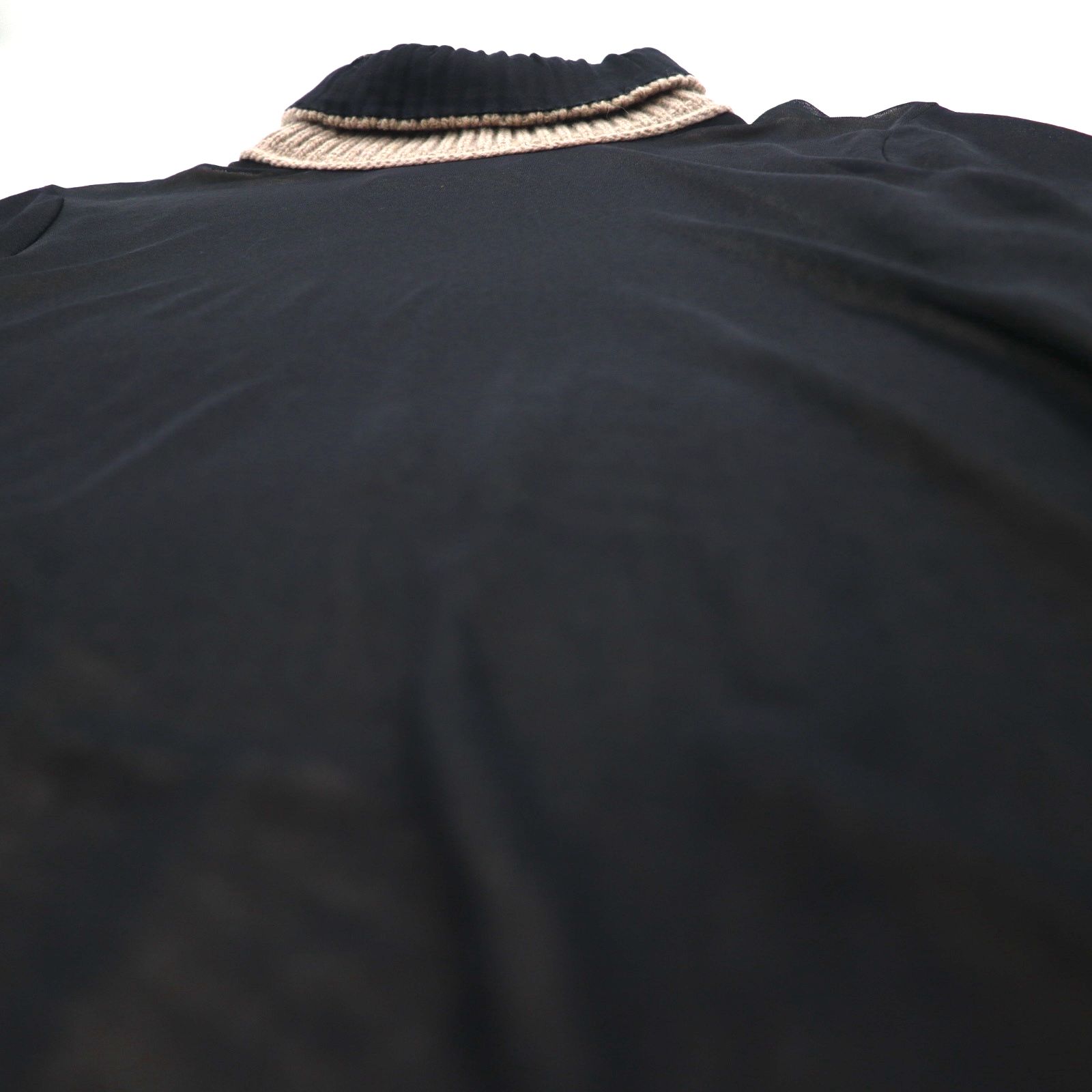 Maison Martin Margiela Dolcevita Top Trasparente Seconda Pelle M Nero Misto Viscosa Cashmere S51GC0286 593-2011 Made in Italy