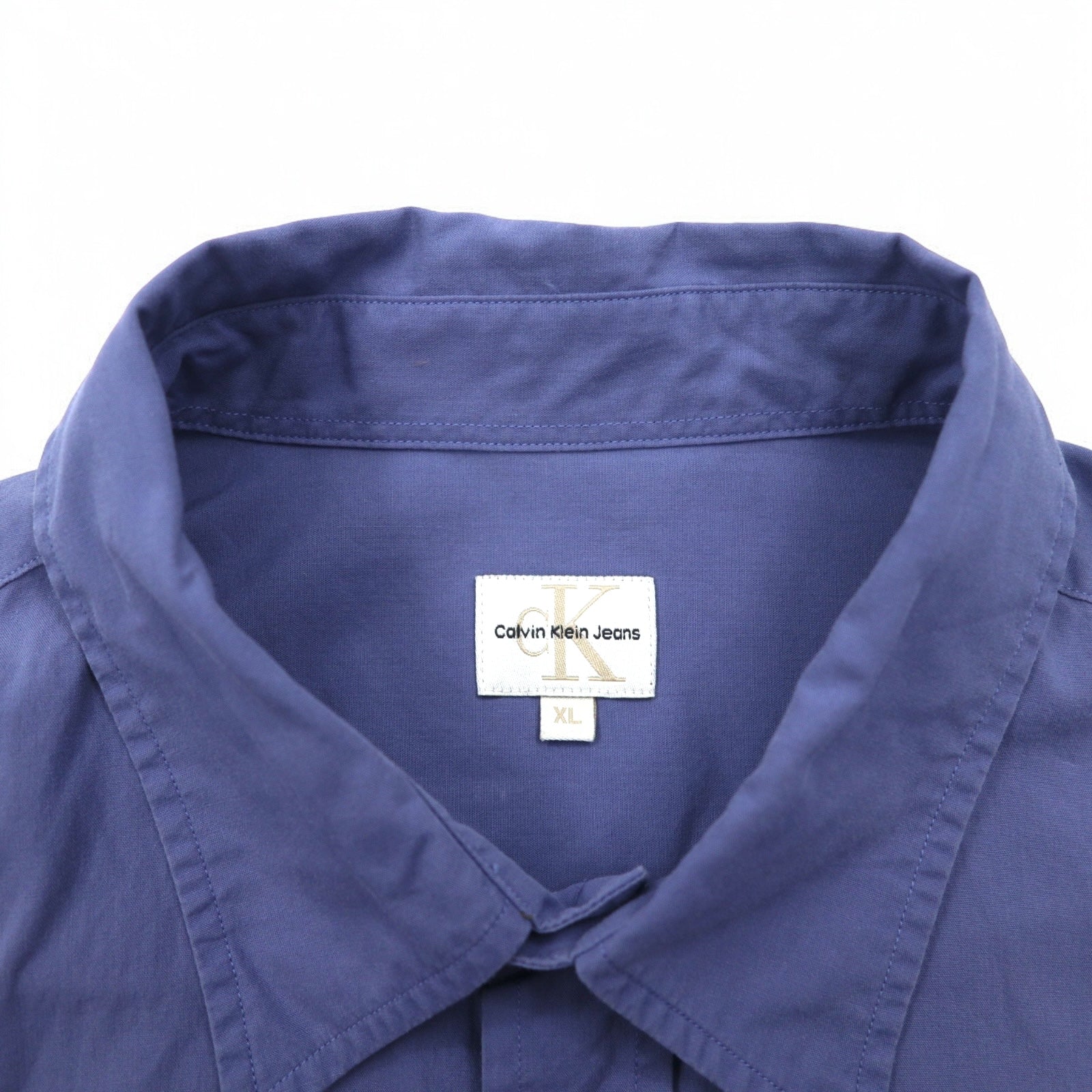 CK Calvin Klein Anni '90 Camicia elegante XL Blu Cotone Mai indossata