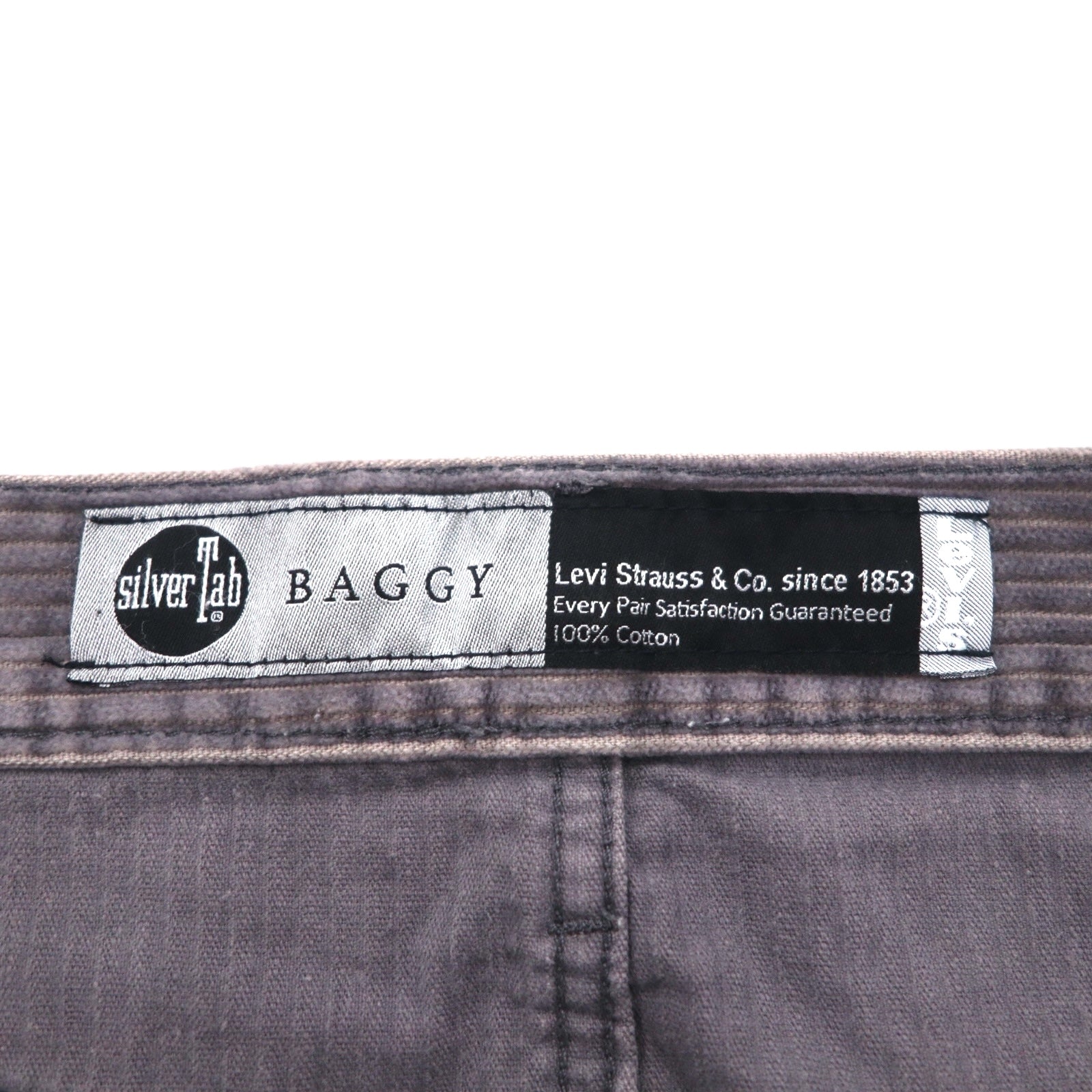 Levi's SILVER TAB 90年代 バギー チノパンツ ワイド コーデュロイパンツ M グレー BAGGY シルバータブ 39290-0007