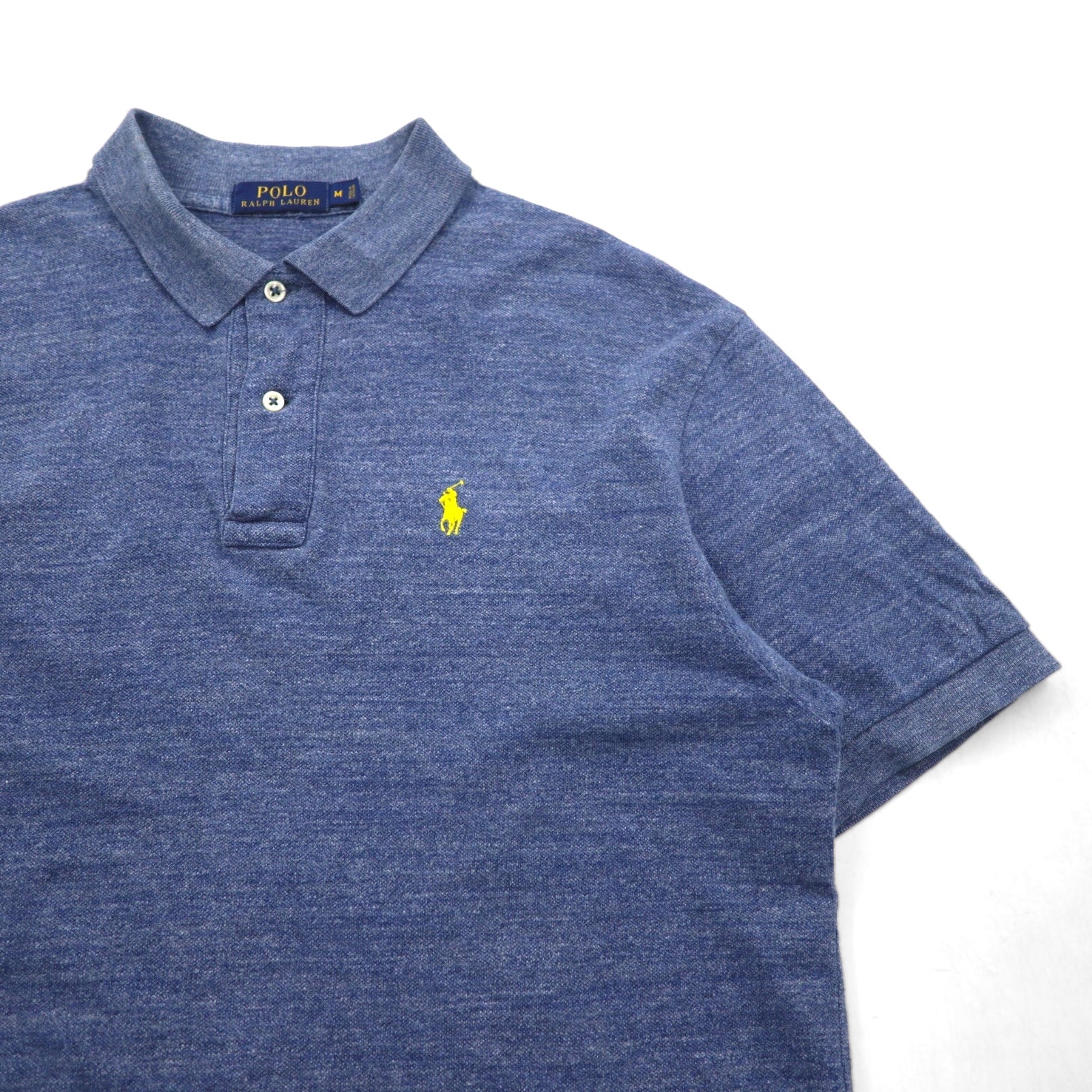 POLO RALPH LAUREN Polo M Blu Navy Cotone Piqué Ricamo Small Pony