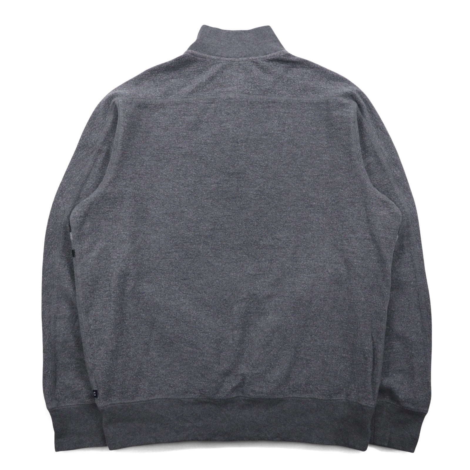 Felpa CHAPS mezza zip M grigio cotone tasche laterali