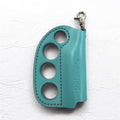 blackmeans accendino "knuckle duster" turchese blu pelle moschettone