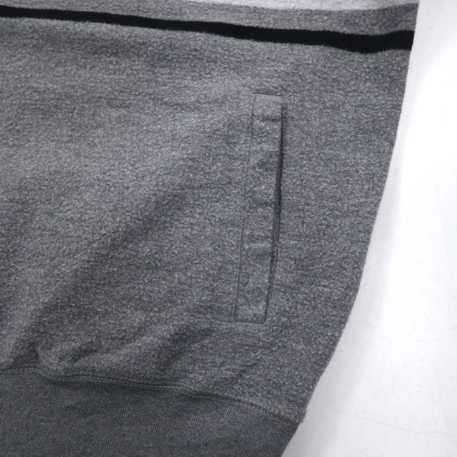 Felpa CHAPS mezza zip M grigio cotone tasche laterali
