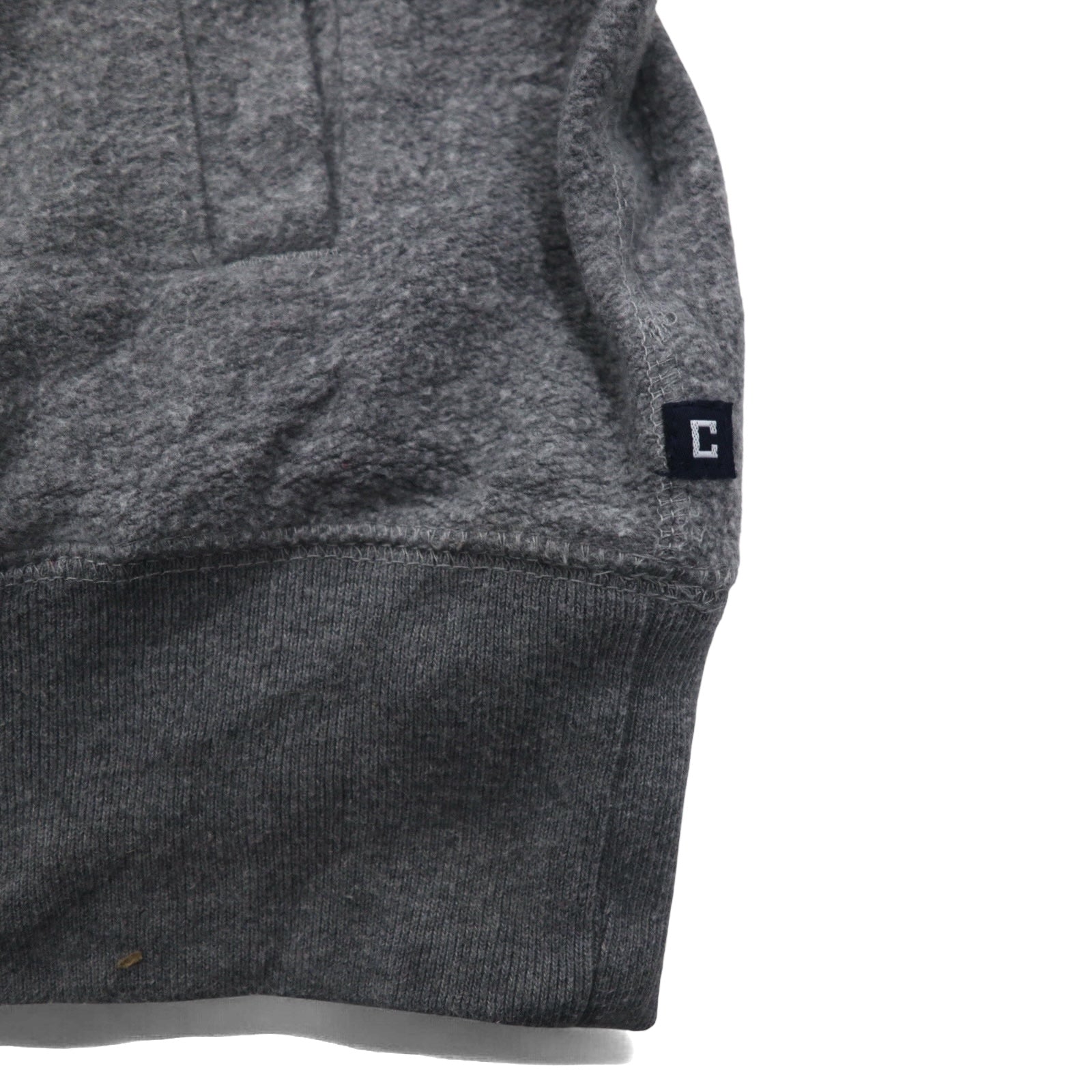 Felpa CHAPS mezza zip M grigio cotone tasche laterali