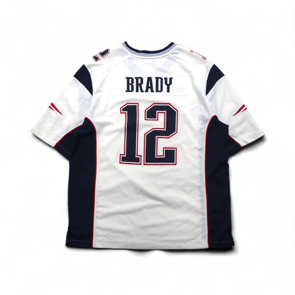 NIKE ゲームシャツ XL ホワイト ポリエステル NFL PATRIOTS ナンバリング