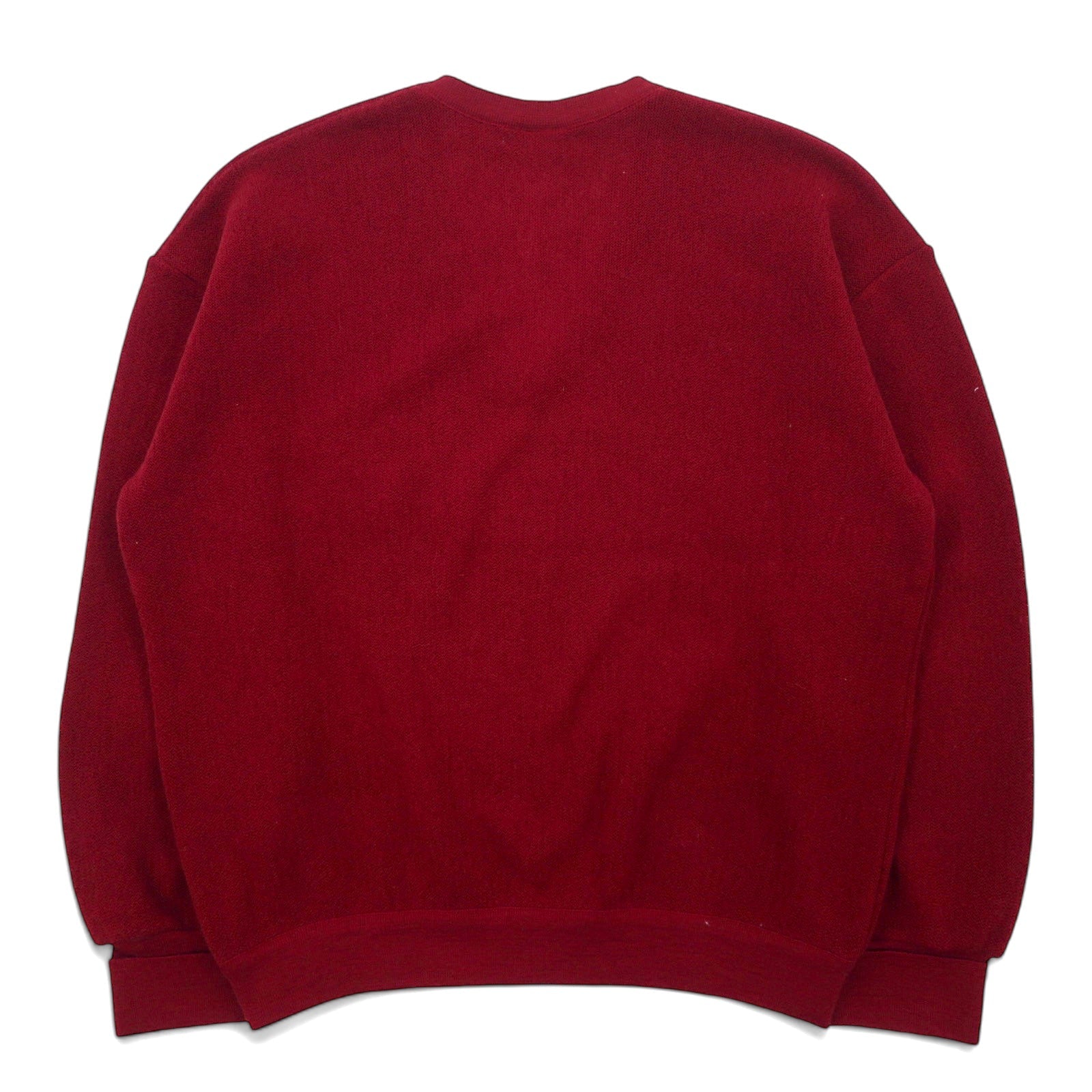 CHEMISE LACOSTE Made in France anni '80 French Lacoste maglione in maglia scollo a V taglia L rosso lana acrilico con logo