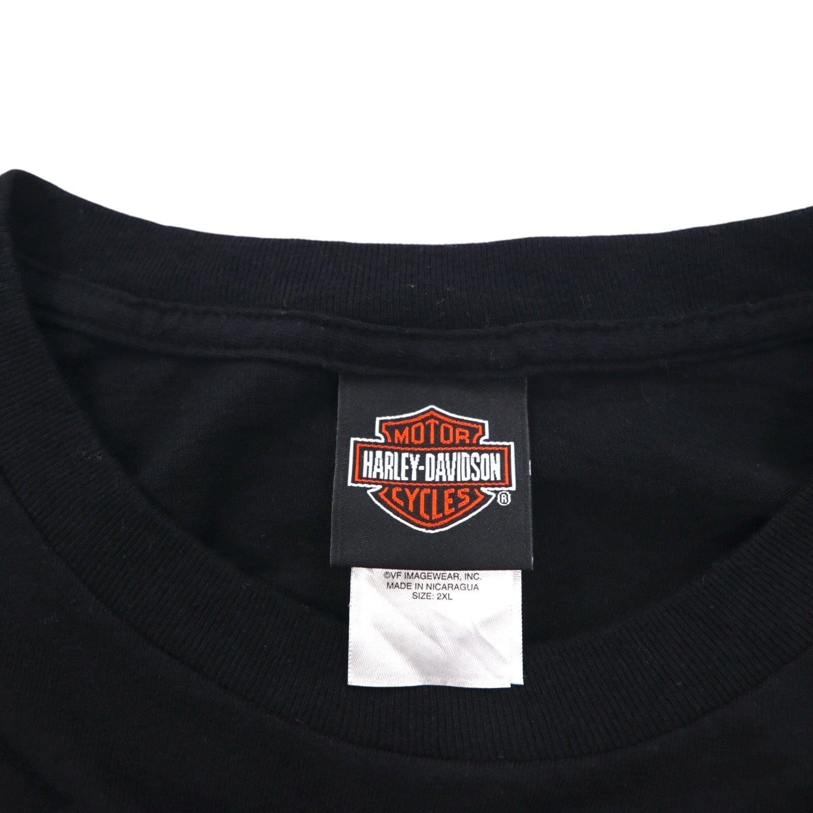 T-shirt HARLEY DAVIDSON stampa fronte/retro 2XL nera cotone teschio clown BALTIMORE taglia grande