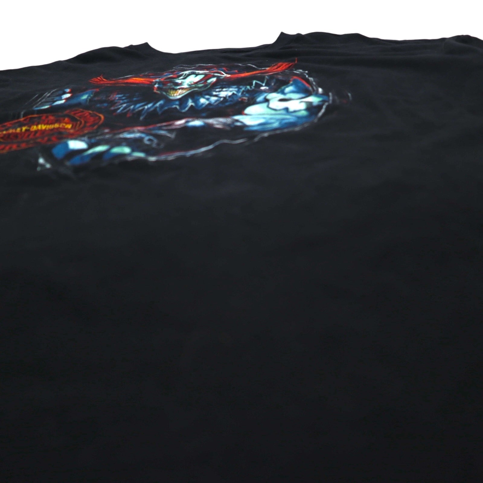 T-shirt HARLEY DAVIDSON stampa fronte/retro 2XL nera cotone teschio clown BALTIMORE taglia grande