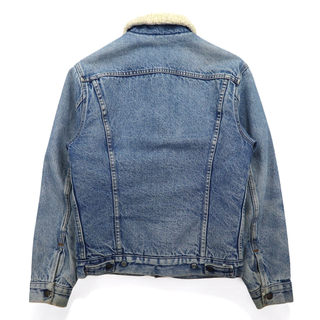 LEVI'S SAN FRANCISCO anni '80 USA Sherpa Trucker Giacca di Jeans con Fodera in Pile G Jean XS Blu Cotone 70608 0216