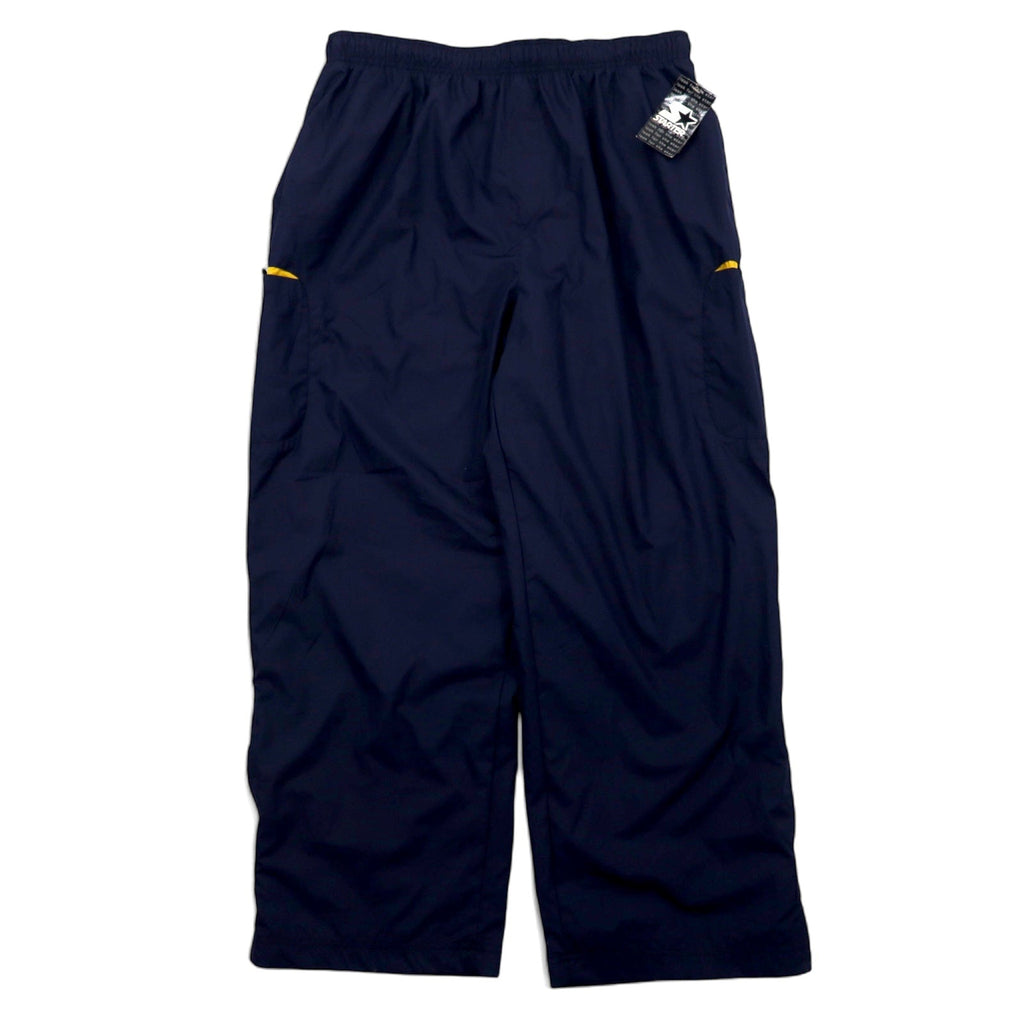 STARTER Anni '90 Pantaloni da Tuta in Jersey Pantaloni a Vento XL Blu Scuro Fodera in Rete Articolo Nuovo