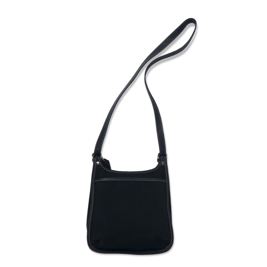 COACH USA Old Coach Borsa a tracolla Crossbody Nera in Tela e Pelle 8114