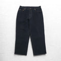 Levi's Made in Italy anni '90 Orange Tab 412 modello Euro Jeans taglia L neri bottone patta toppa in pelle